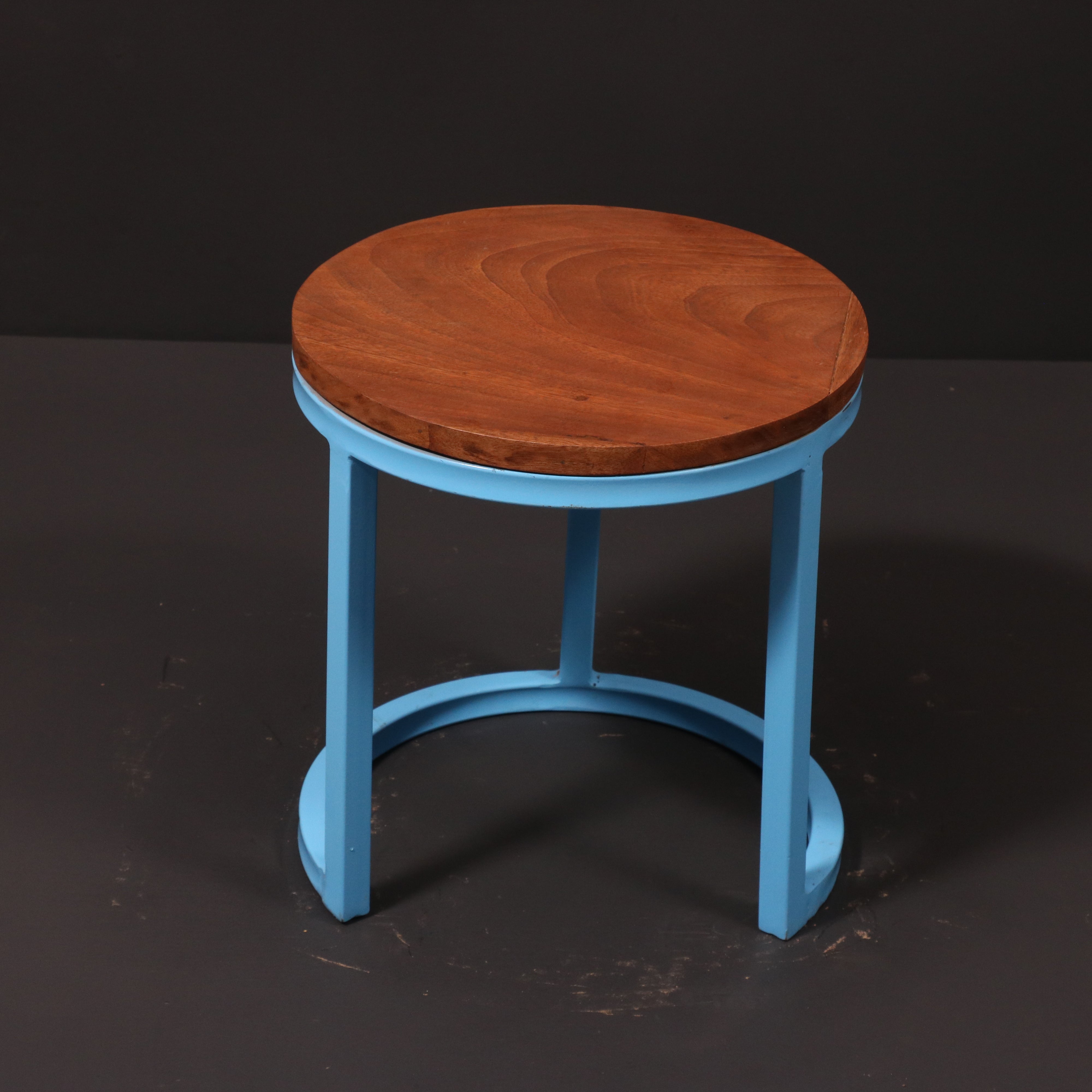 (Set of 3) Metallic Table Stand Stool
