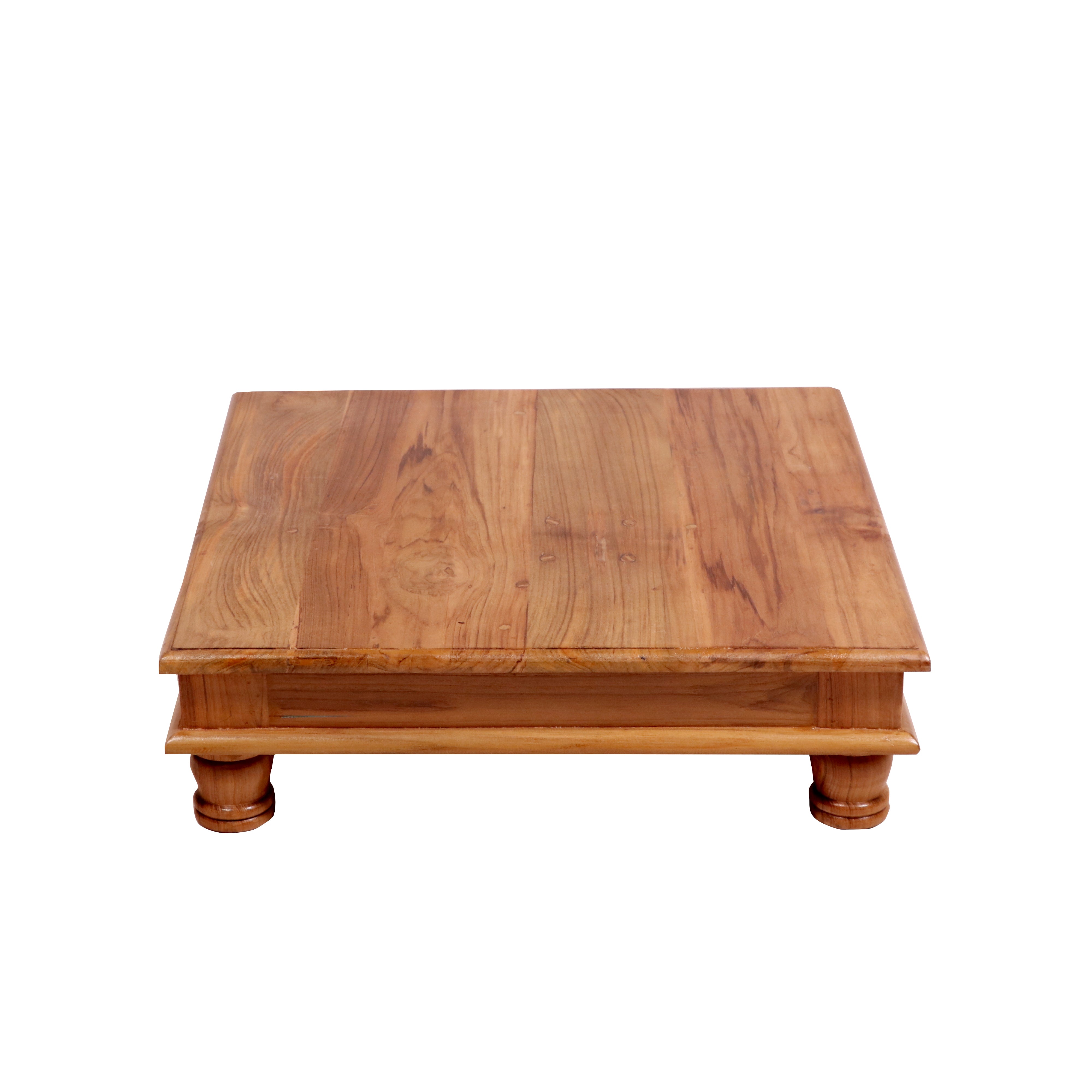 Solid Teak Honey polish square bajot Bajot
