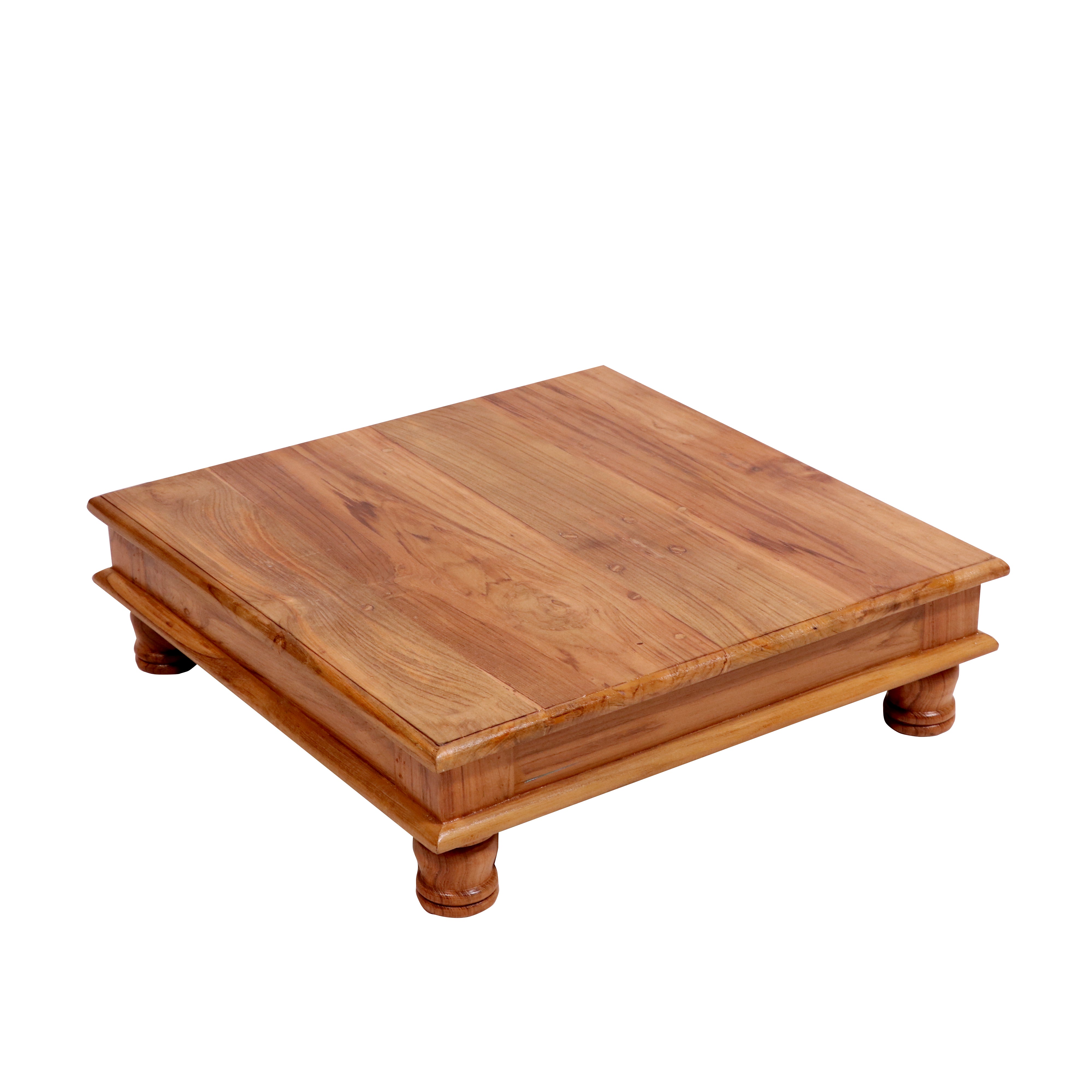 Solid Teak Honey polish square bajot Bajot