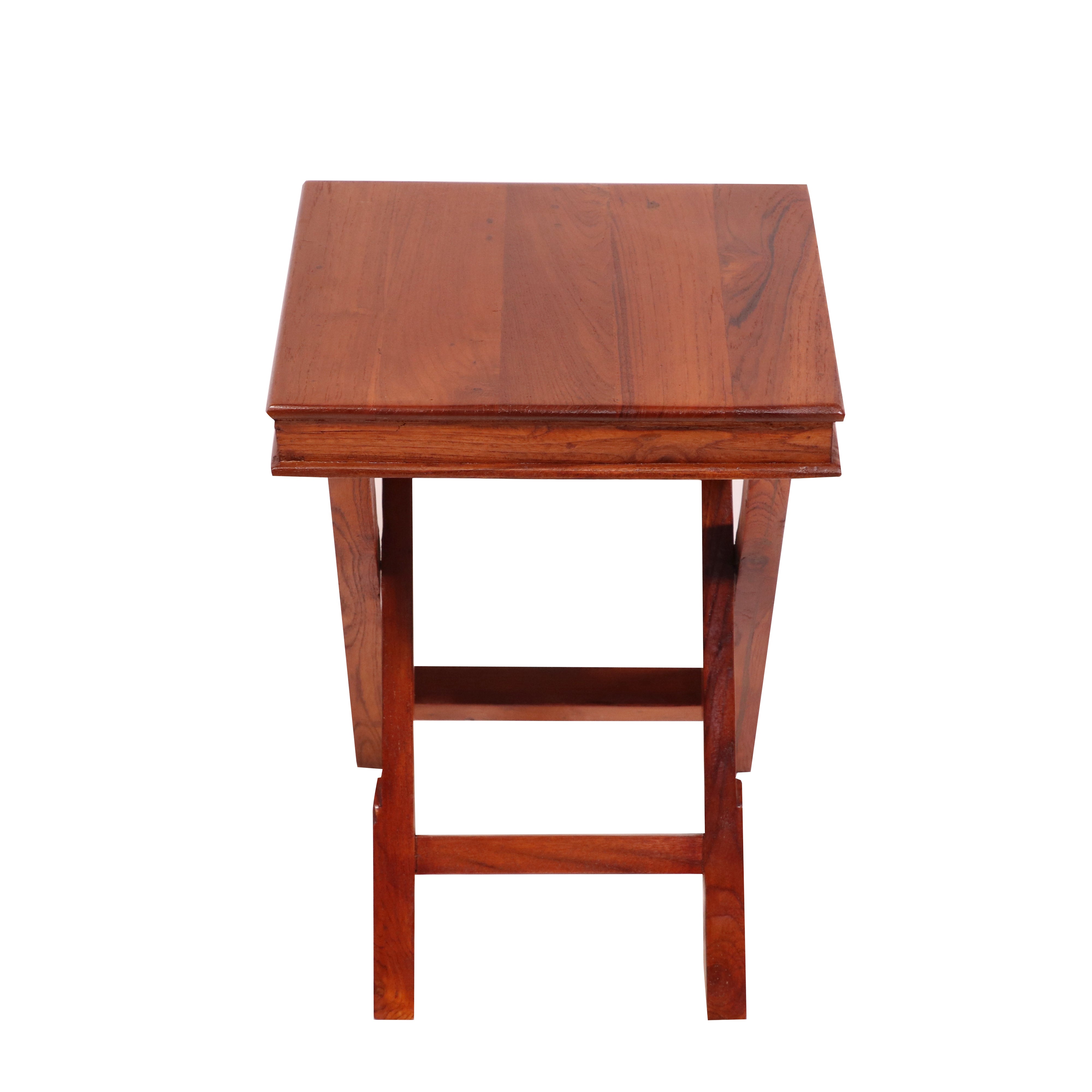 Simple Criss Cross Stool Dining Table