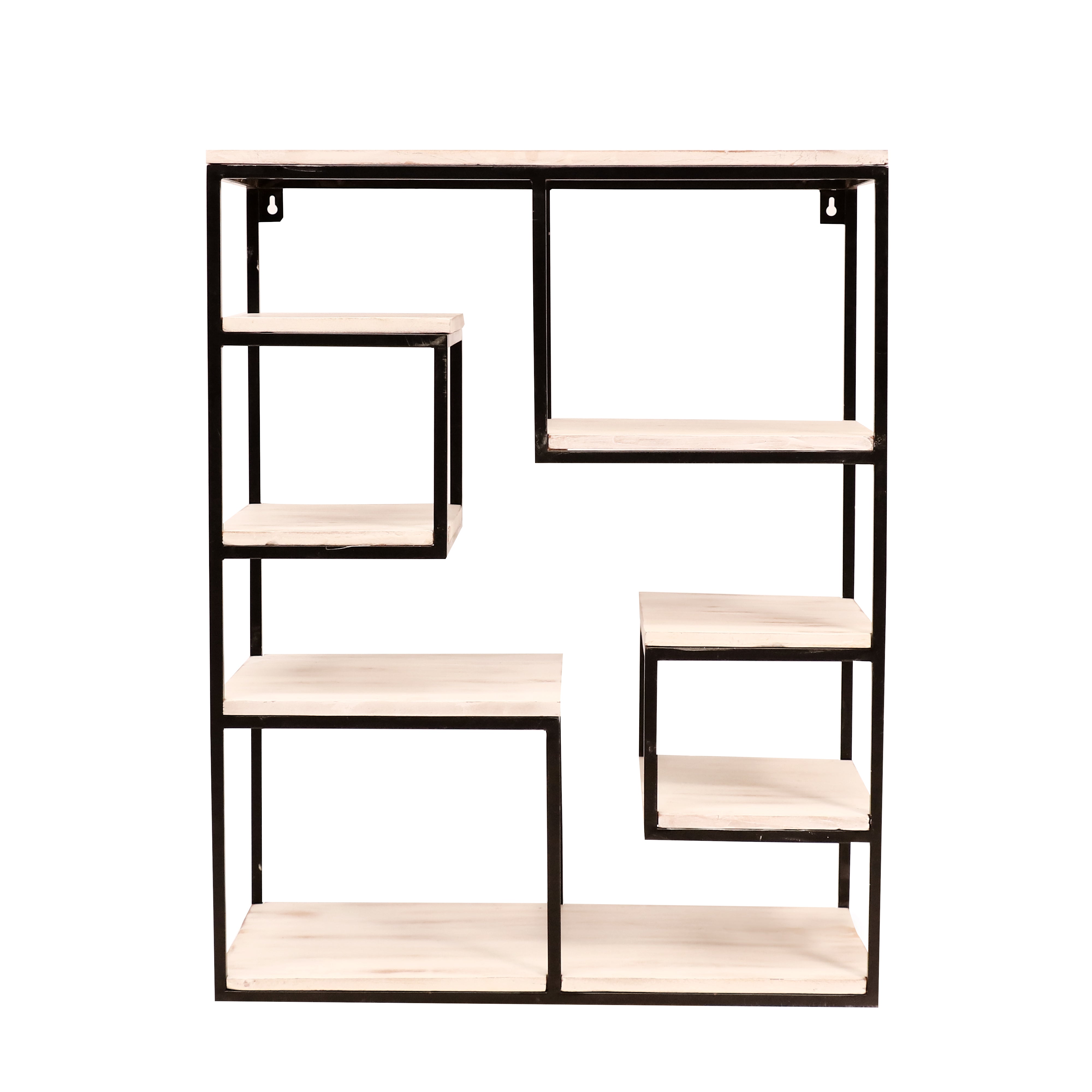 Fun Squares Iron Shelving Unit Wall Rack