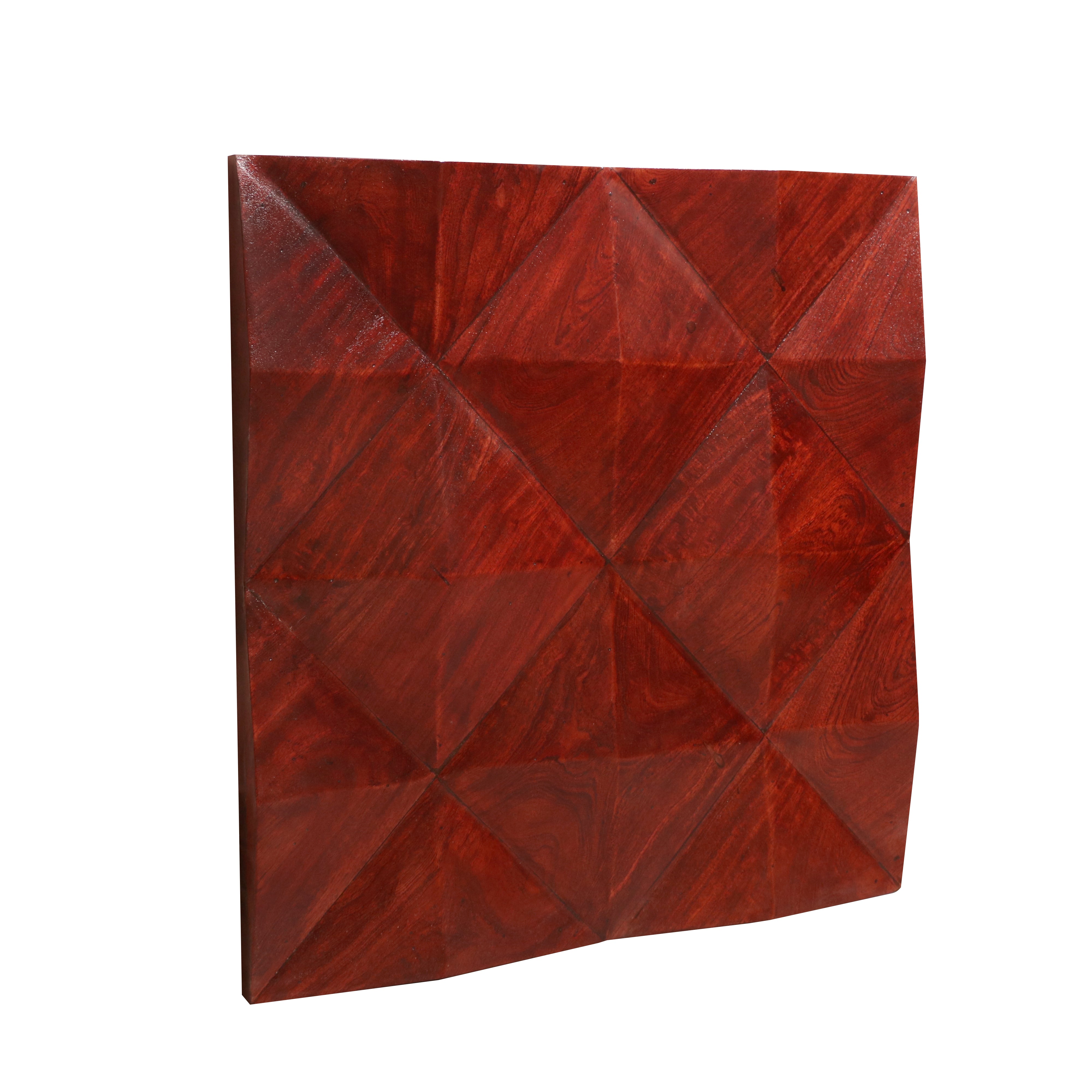 Simple Diamond Wooden Panel Intricate Diamond Wall Decor