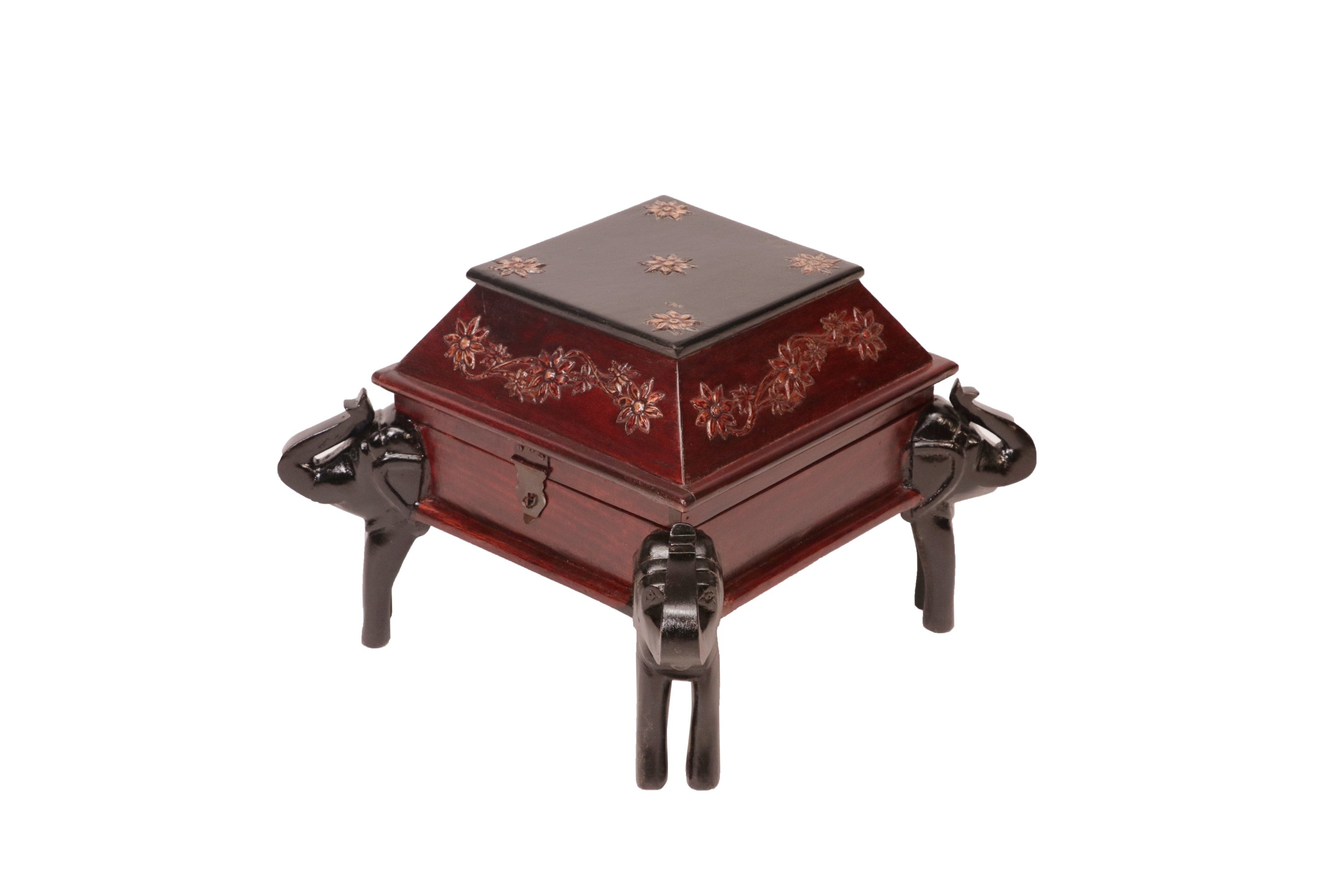 Antique Style Elephant Trunk Box Wooden Box