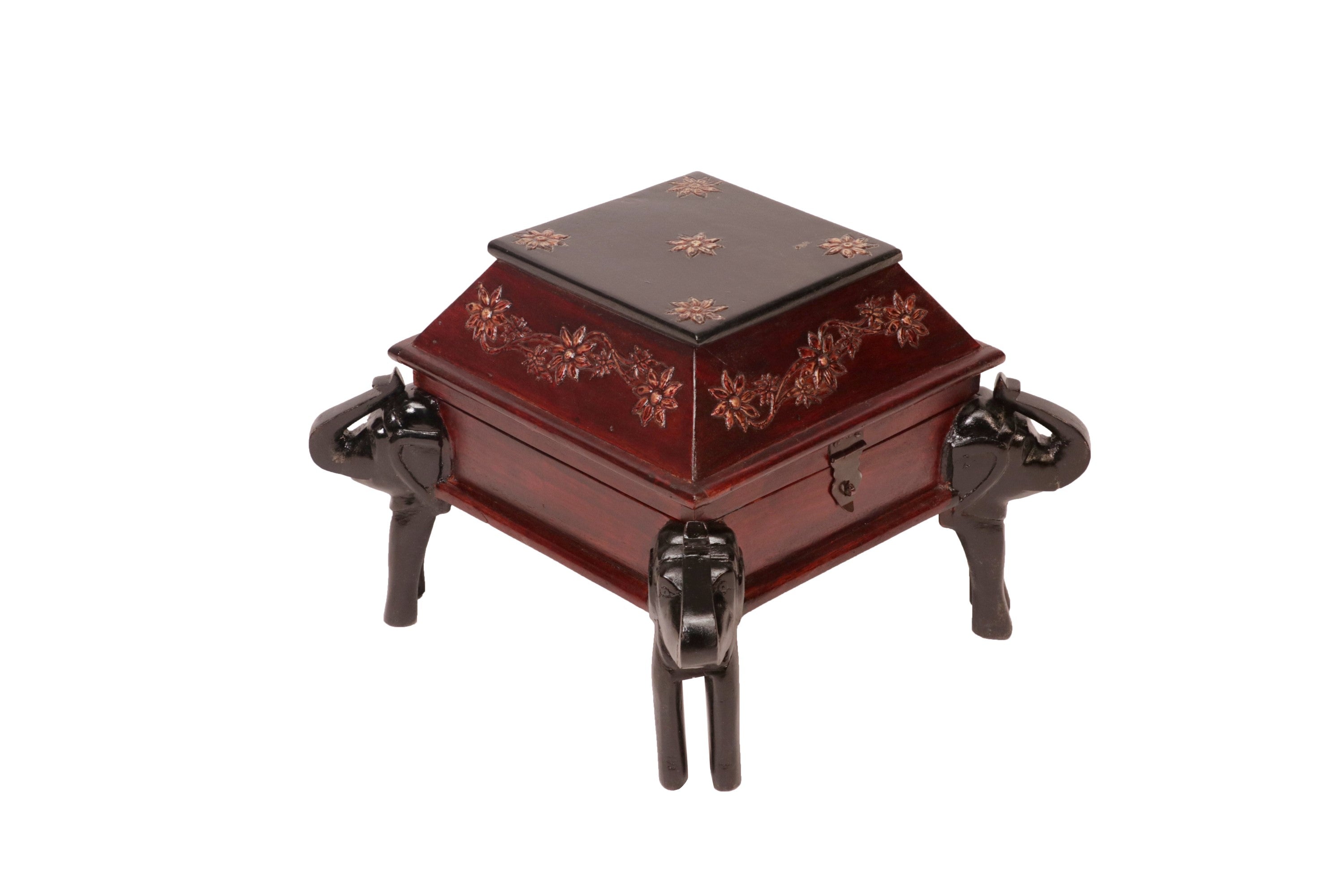 Antique Style Elephant Trunk Box Wooden Box