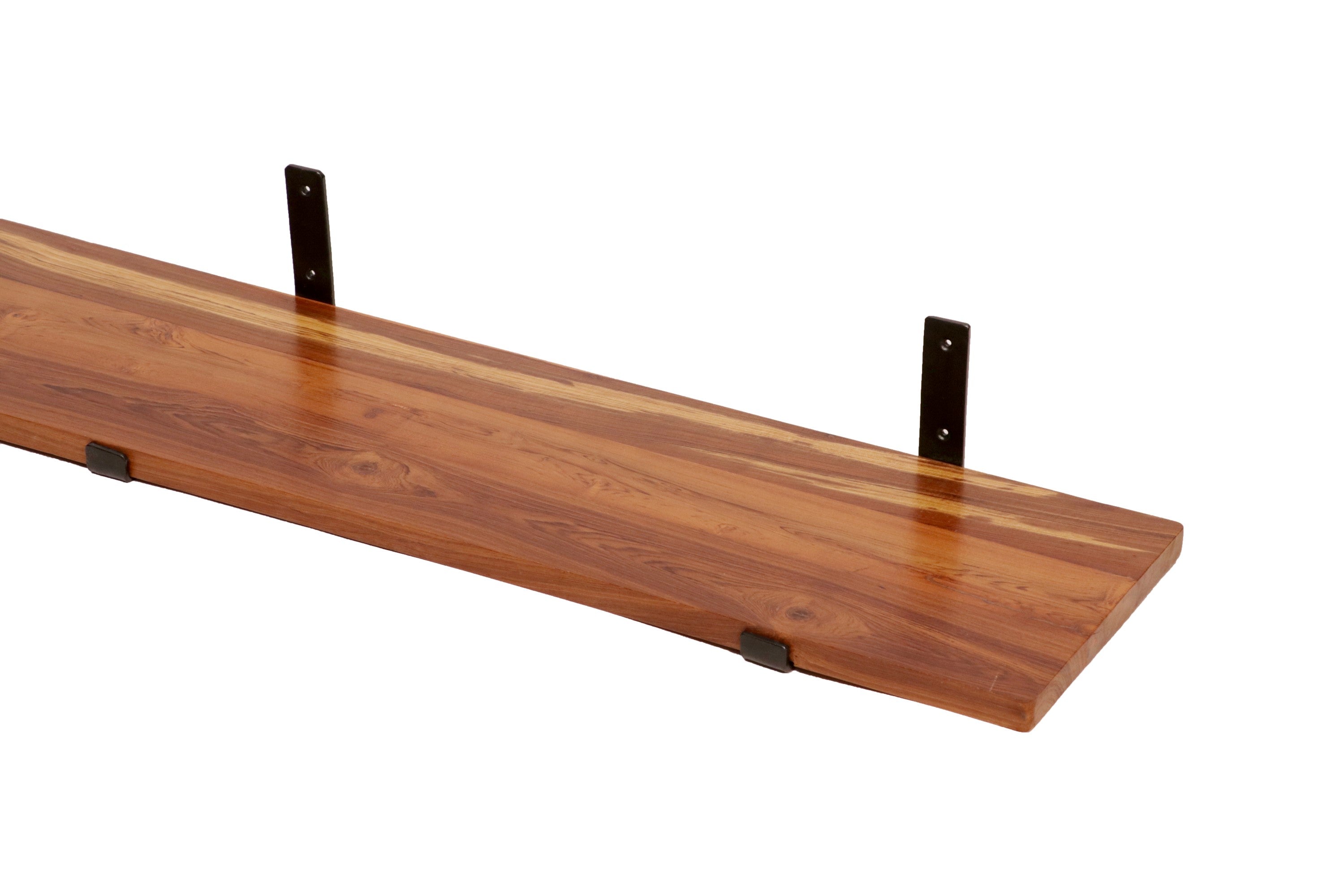 Teak wood Long Shelf Wall Rack