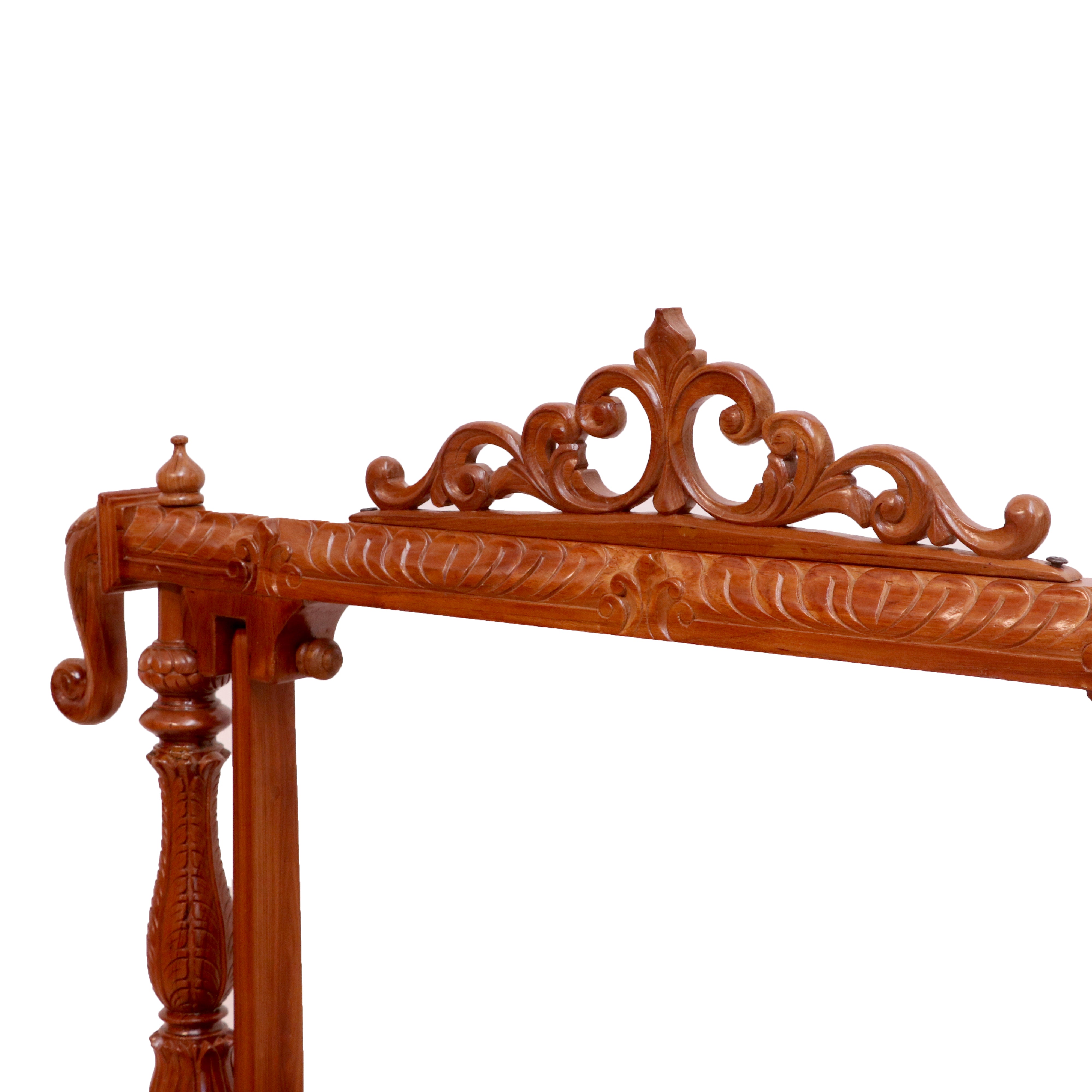 Royal Clove Teak Wooden Natural Brown Handmade Cradle Cradle