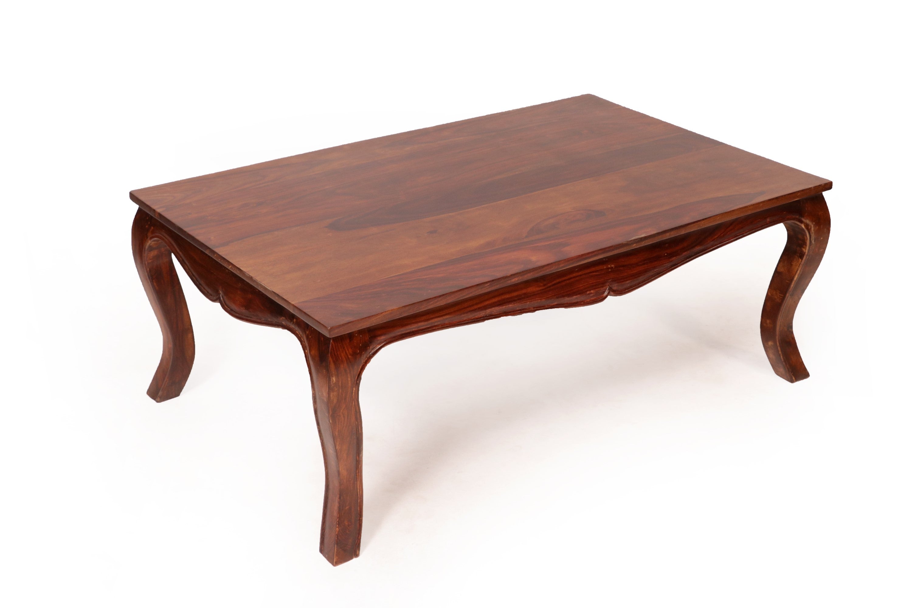 Simple Acacia Wooden Curved Legs Coffee Table Coffee Table
