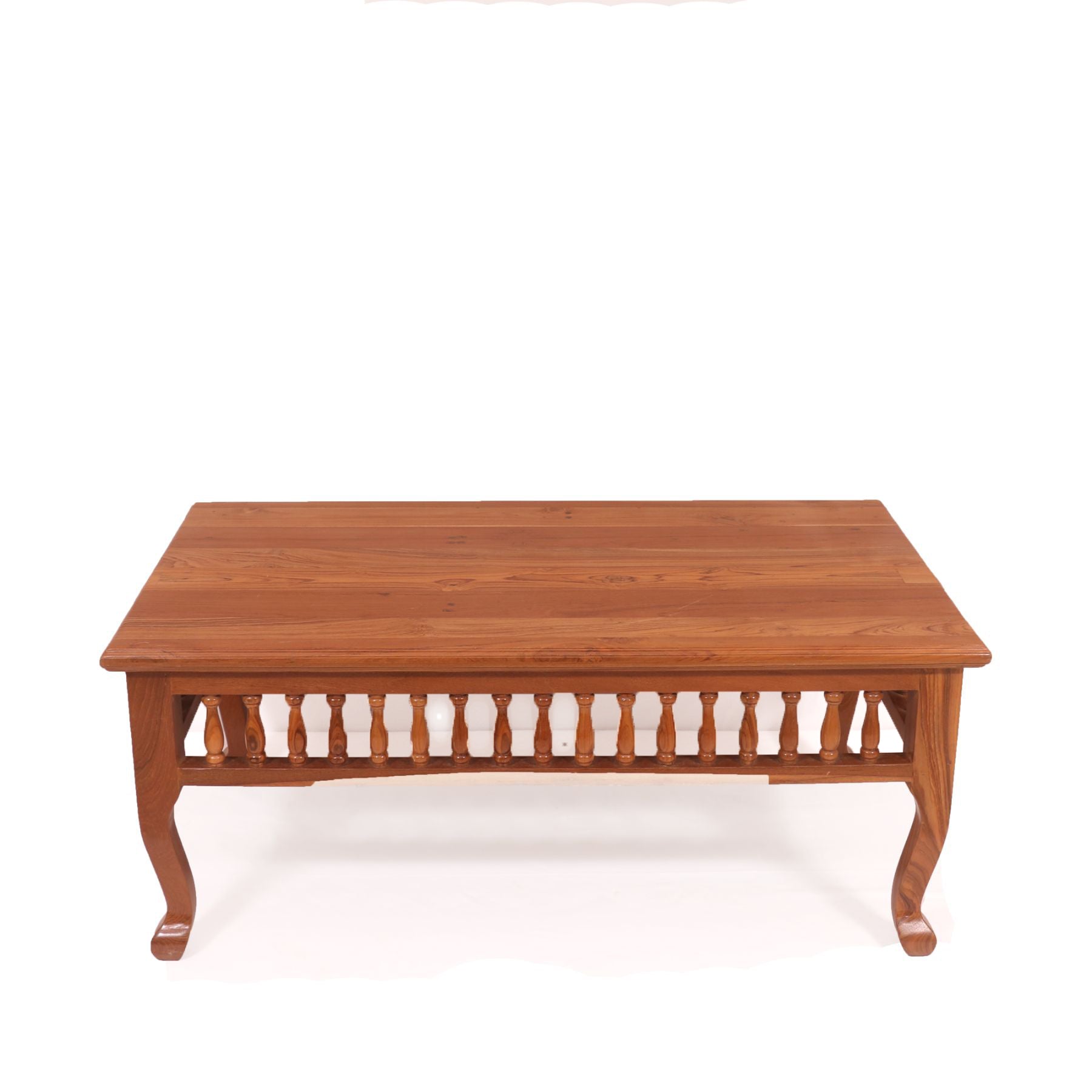 Natural Brown Finished Carving Wooden Handmade Coffee Table Coffee Table