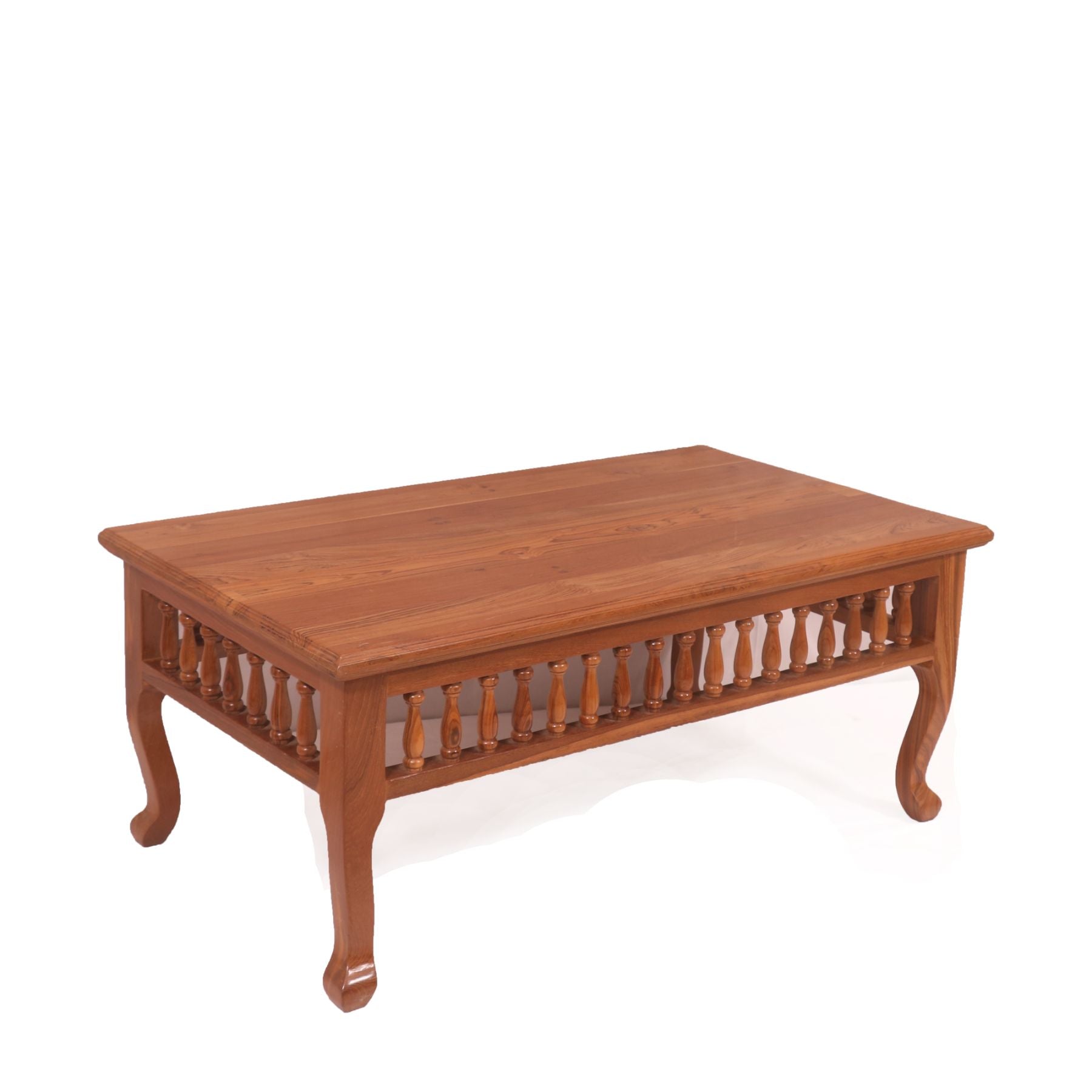 Natural Brown Finished Carving Wooden Handmade Coffee Table Coffee Table