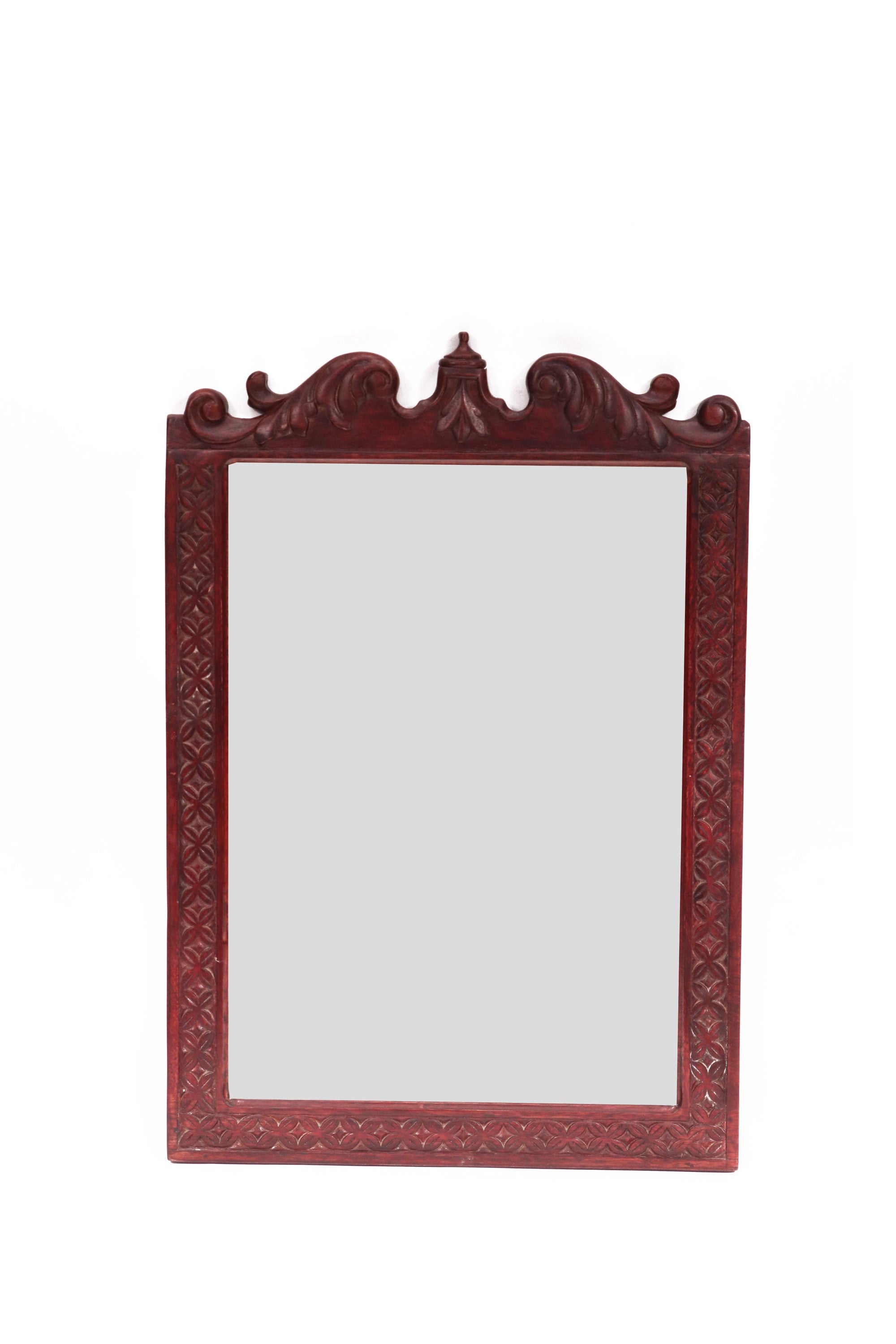 Traditonal design carved wooden boundary mirror Mirror