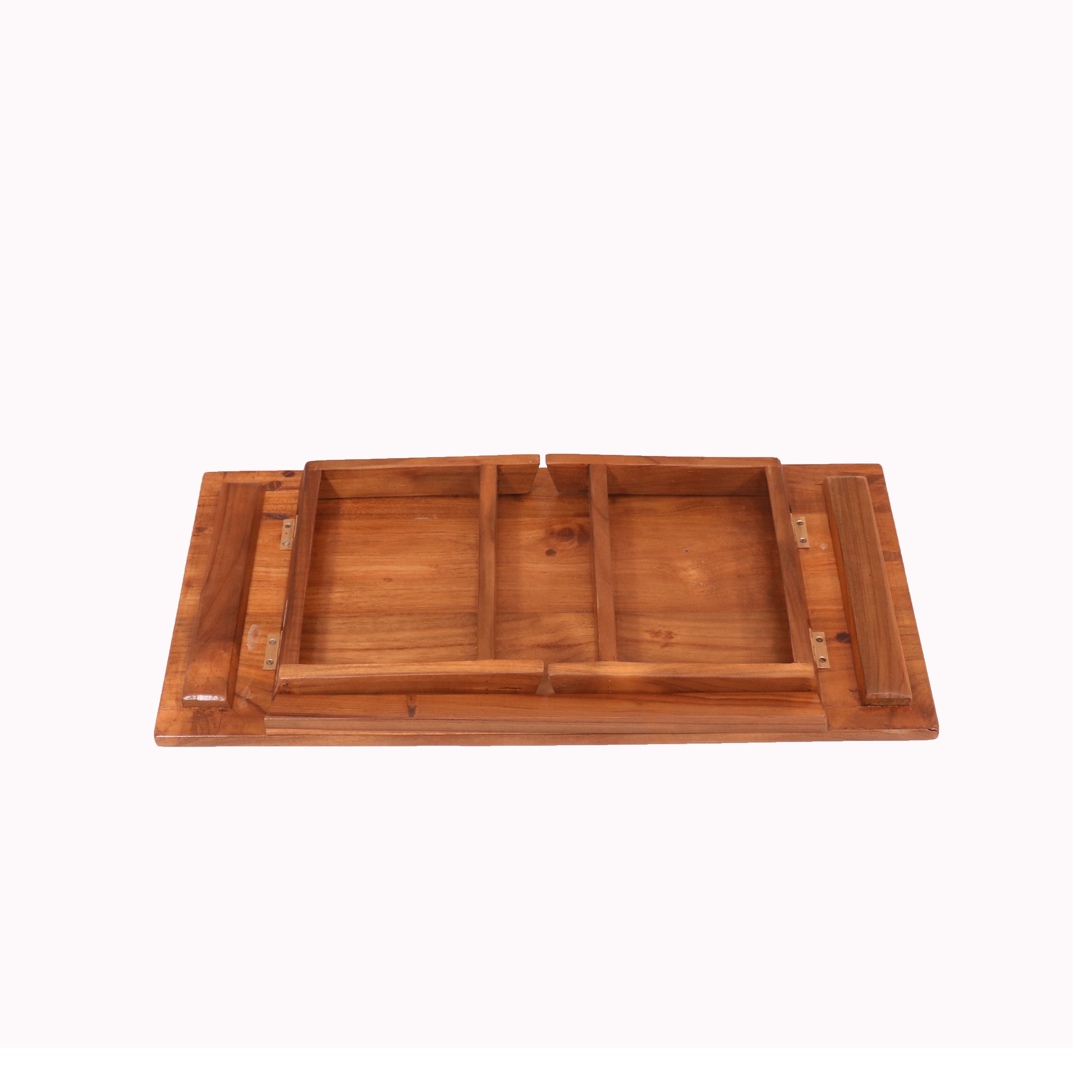 Sleek Teak Laptop Table Lapdesk