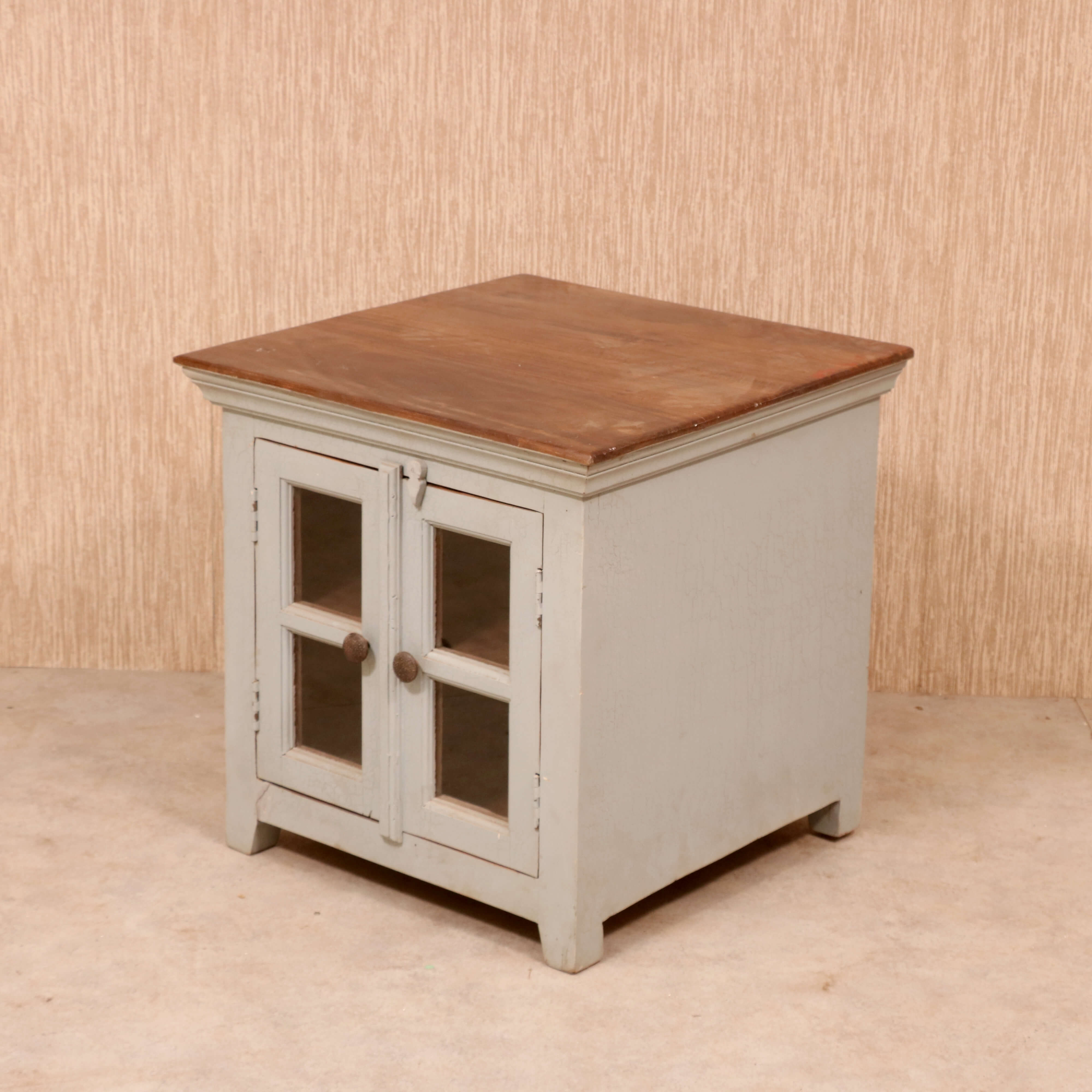 Wooden Wide Nightstand Table Bedside