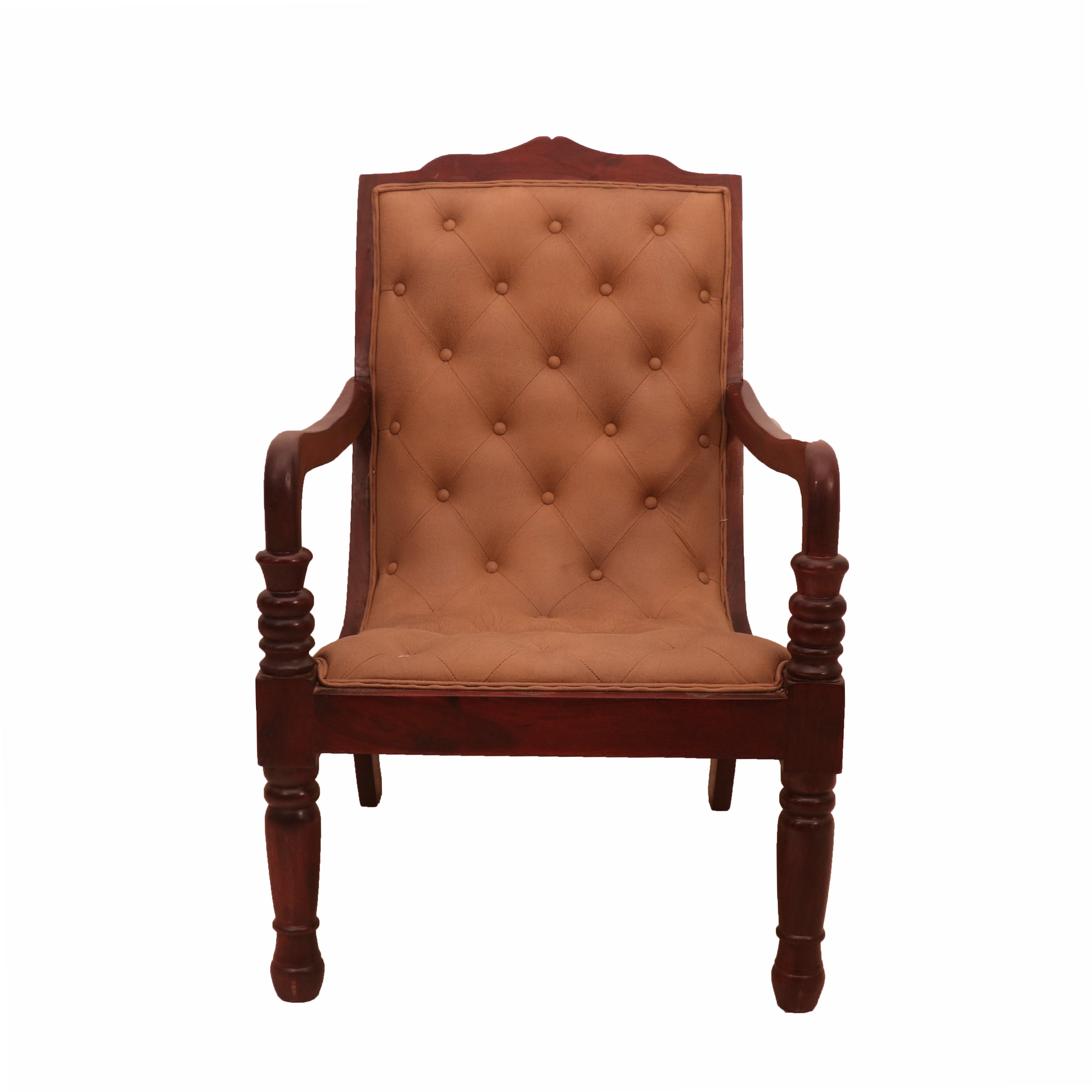Solid Wood Traditional Recliner Easy Chair