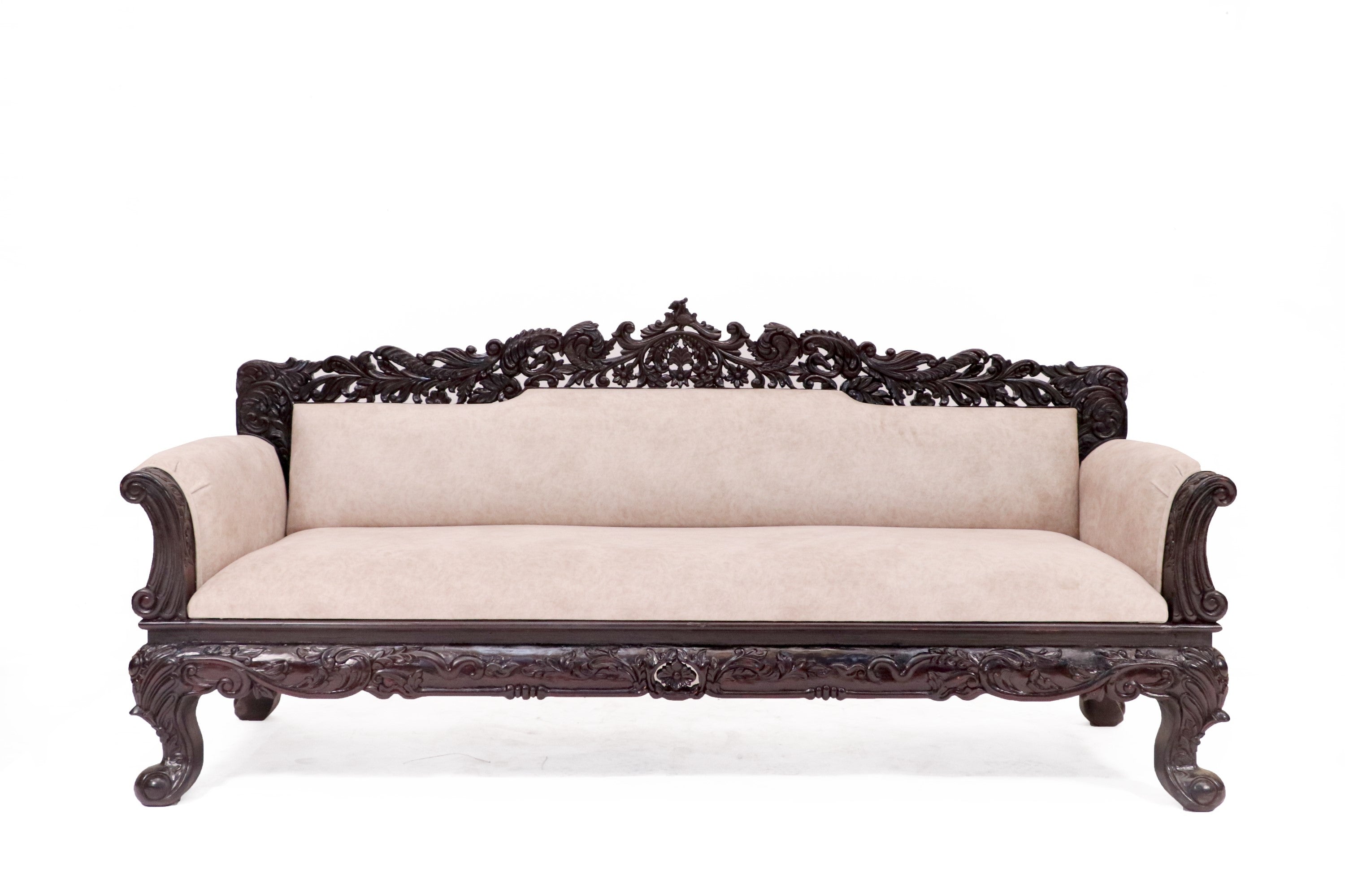 Royal Carved Teak wood 3 Seater Sofa Sofa