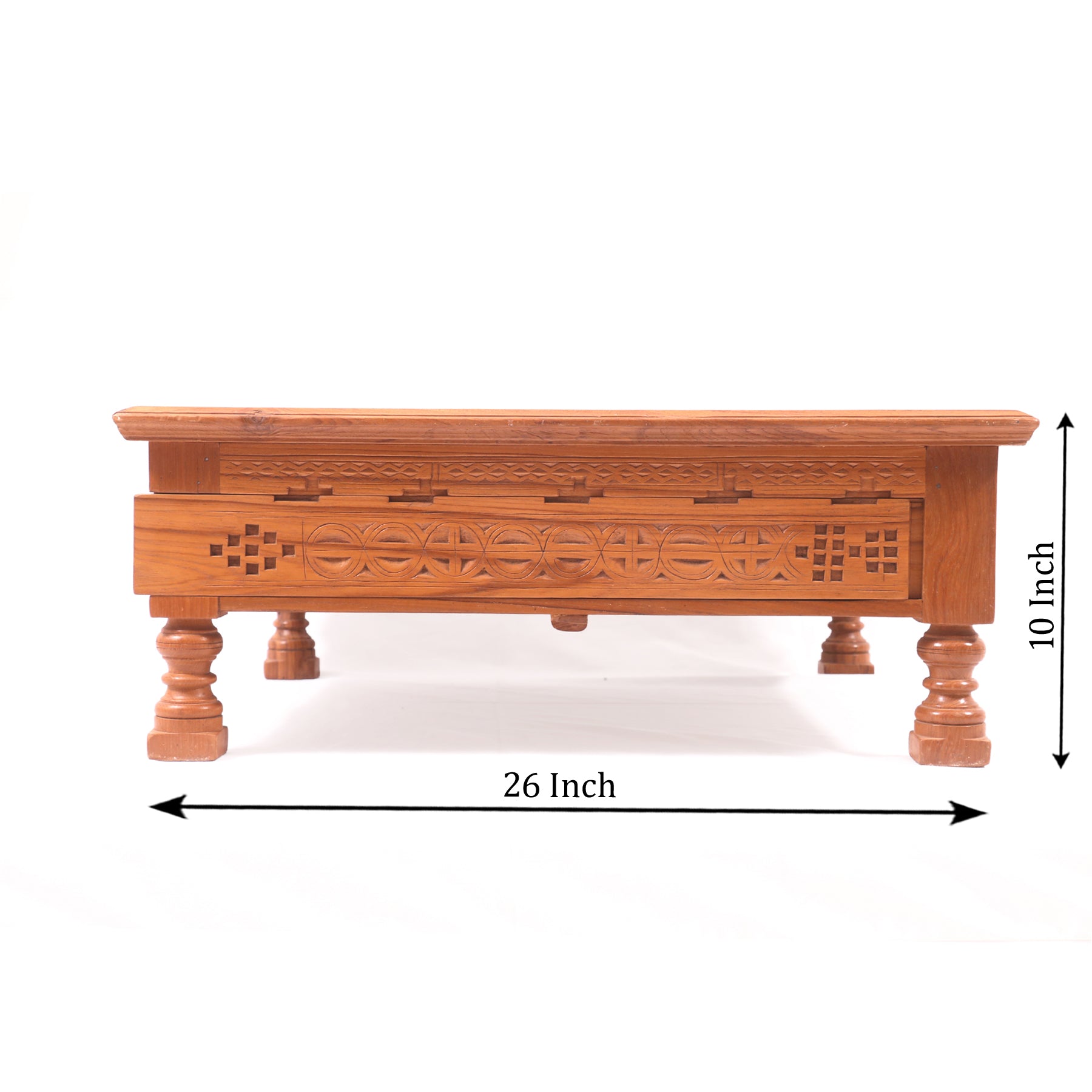 Mandala Vintage Marwari TEAK Wood Bajot Bajot