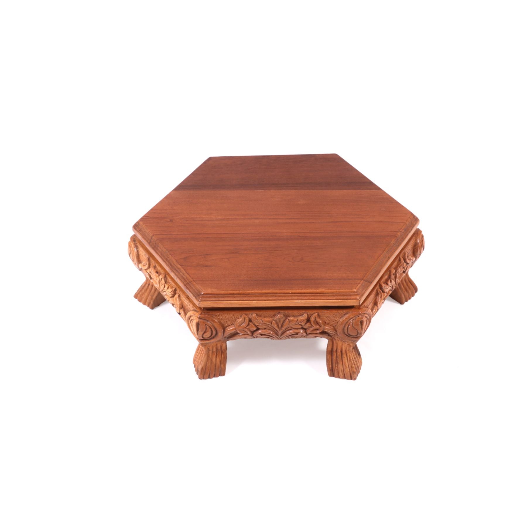 Treeni Wooden Hexagonal Traditional Bajot Bajot