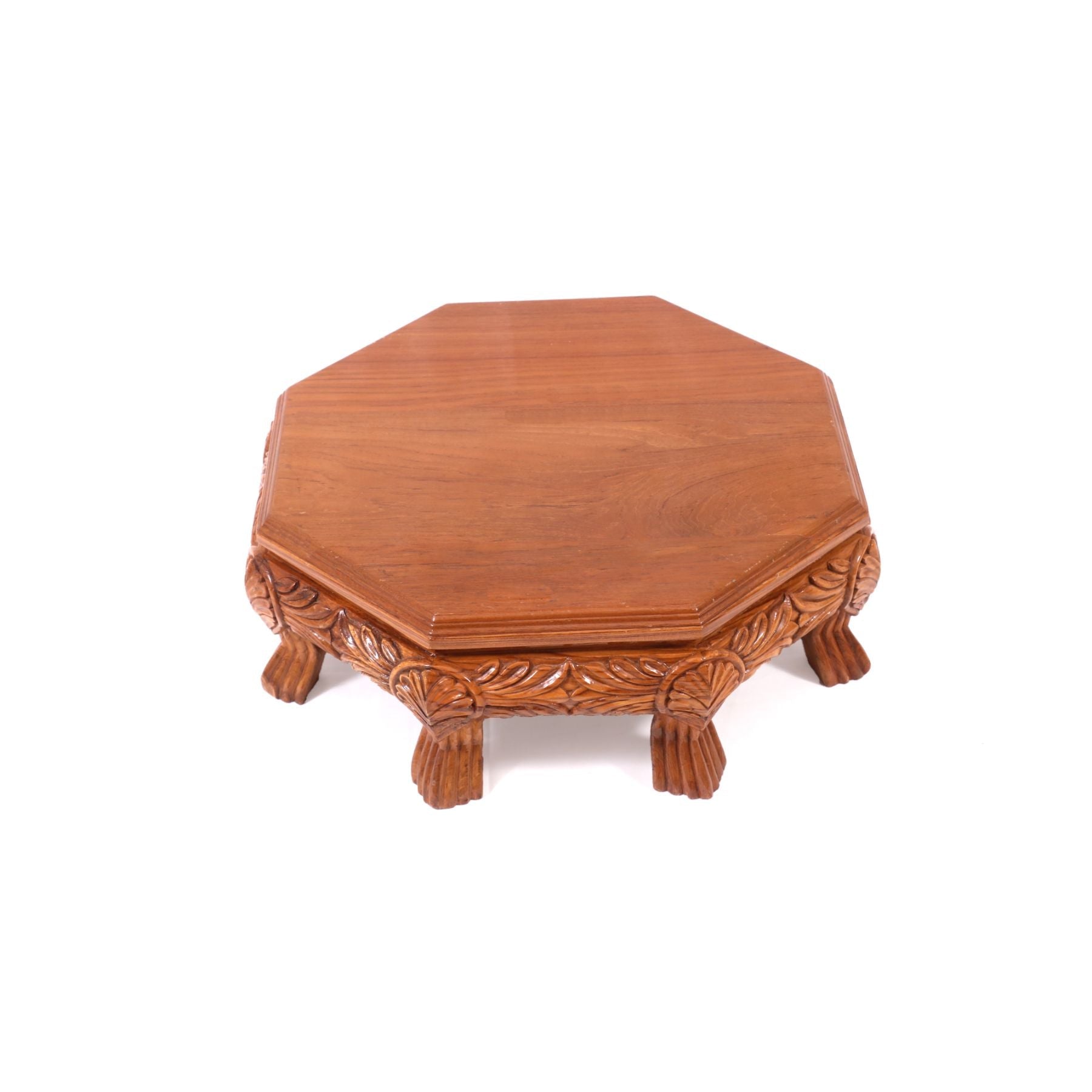 Pancha Traditional TEAK Wood Octagonal Bajot Bajot
