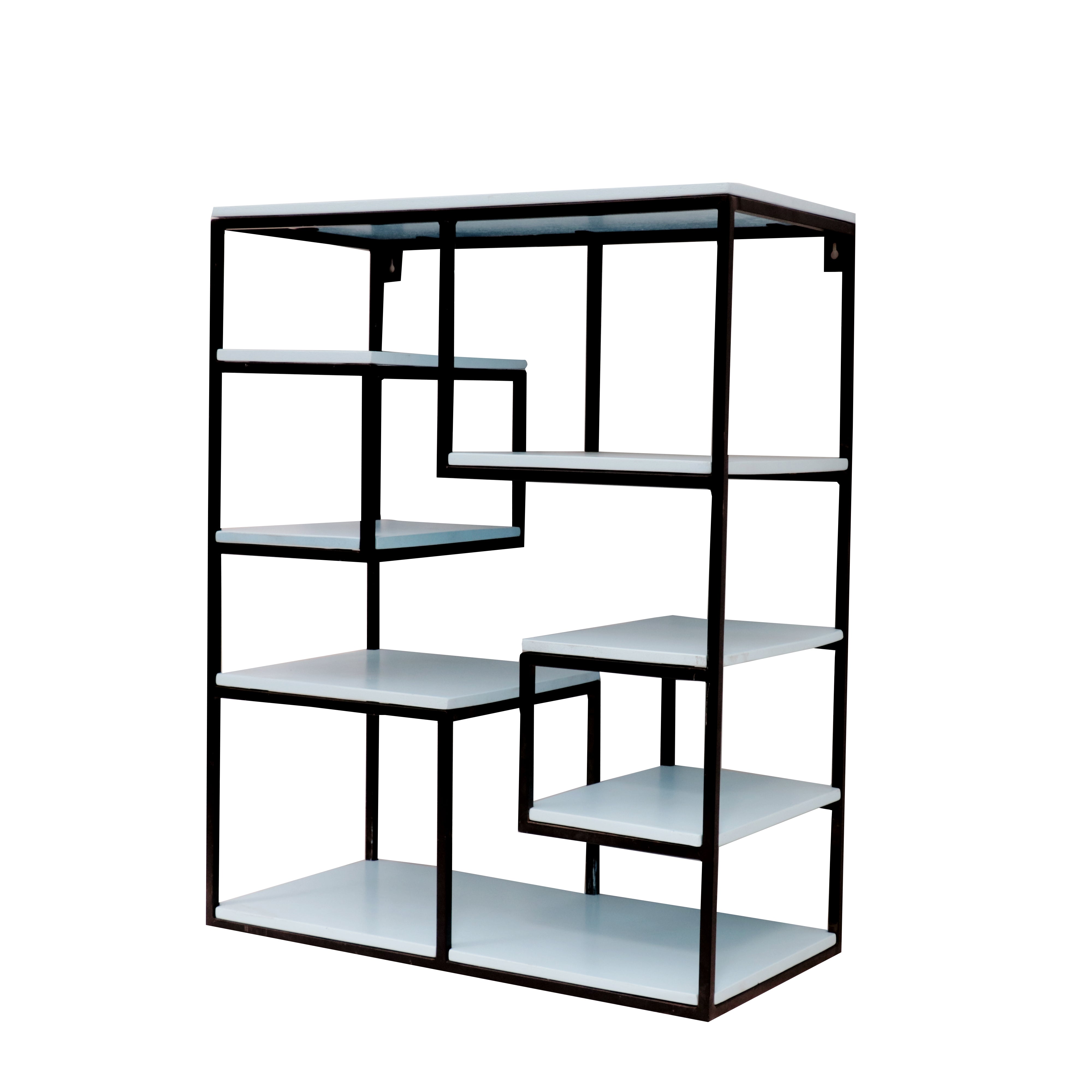 Fun Squares Iron Shelving Unit Wall Rack