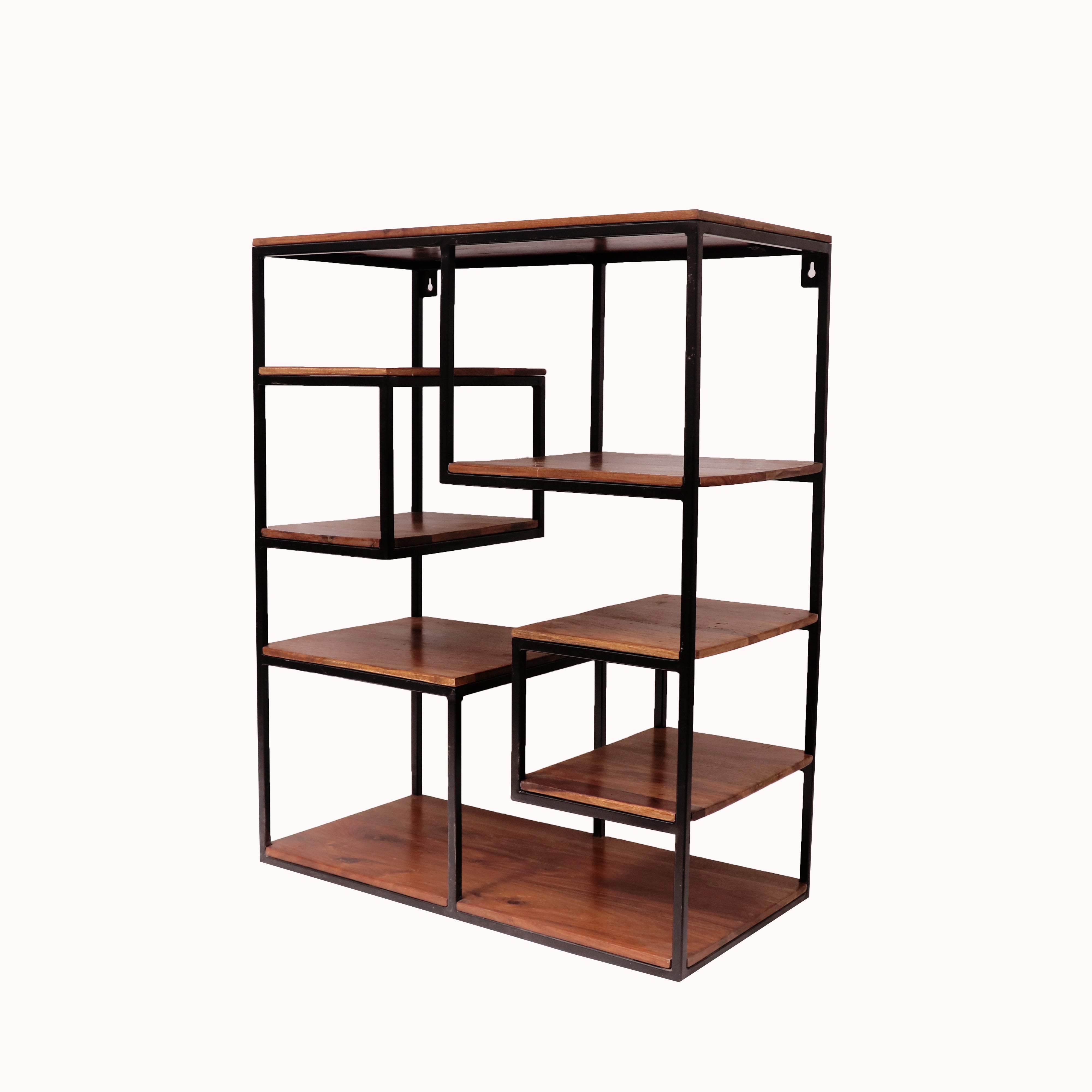 Fun Squares Iron Shelving Unit Wall Rack