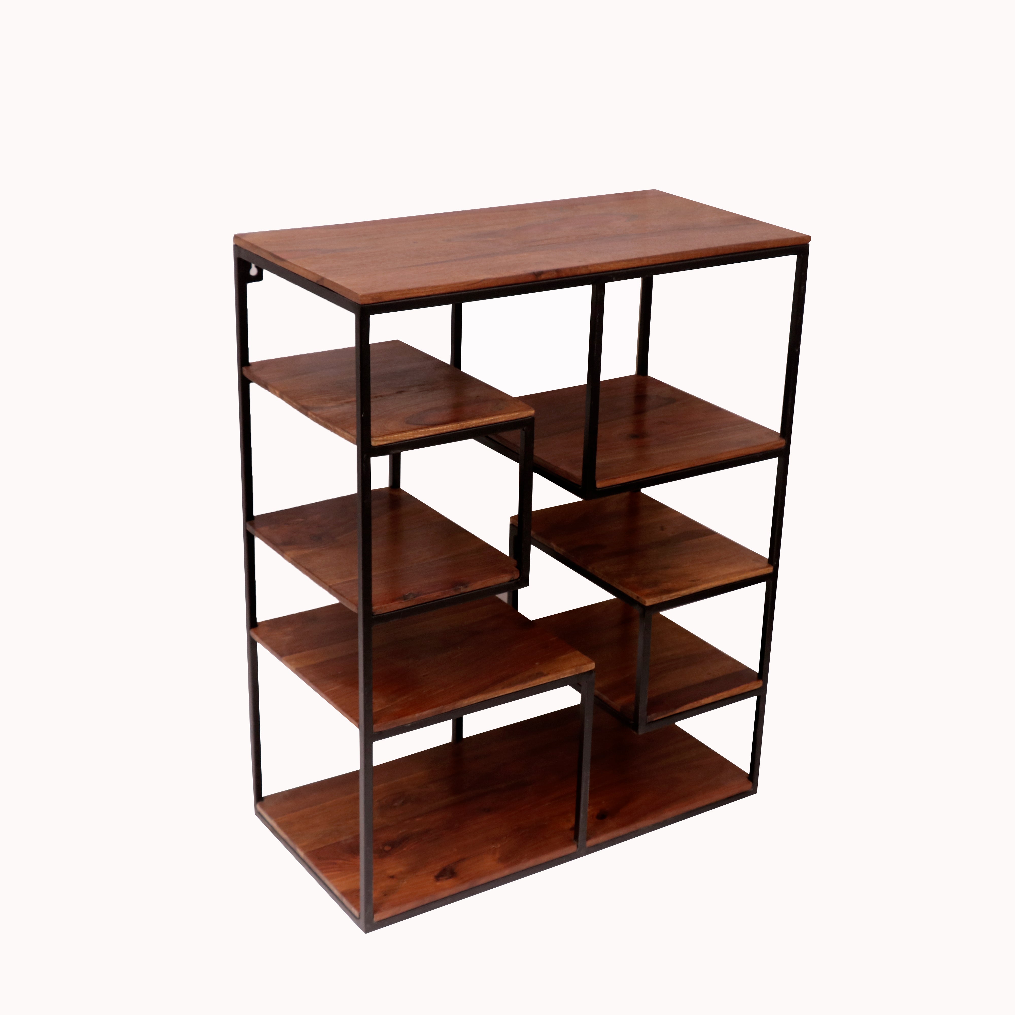 Fun Squares Iron Shelving Unit Wall Rack