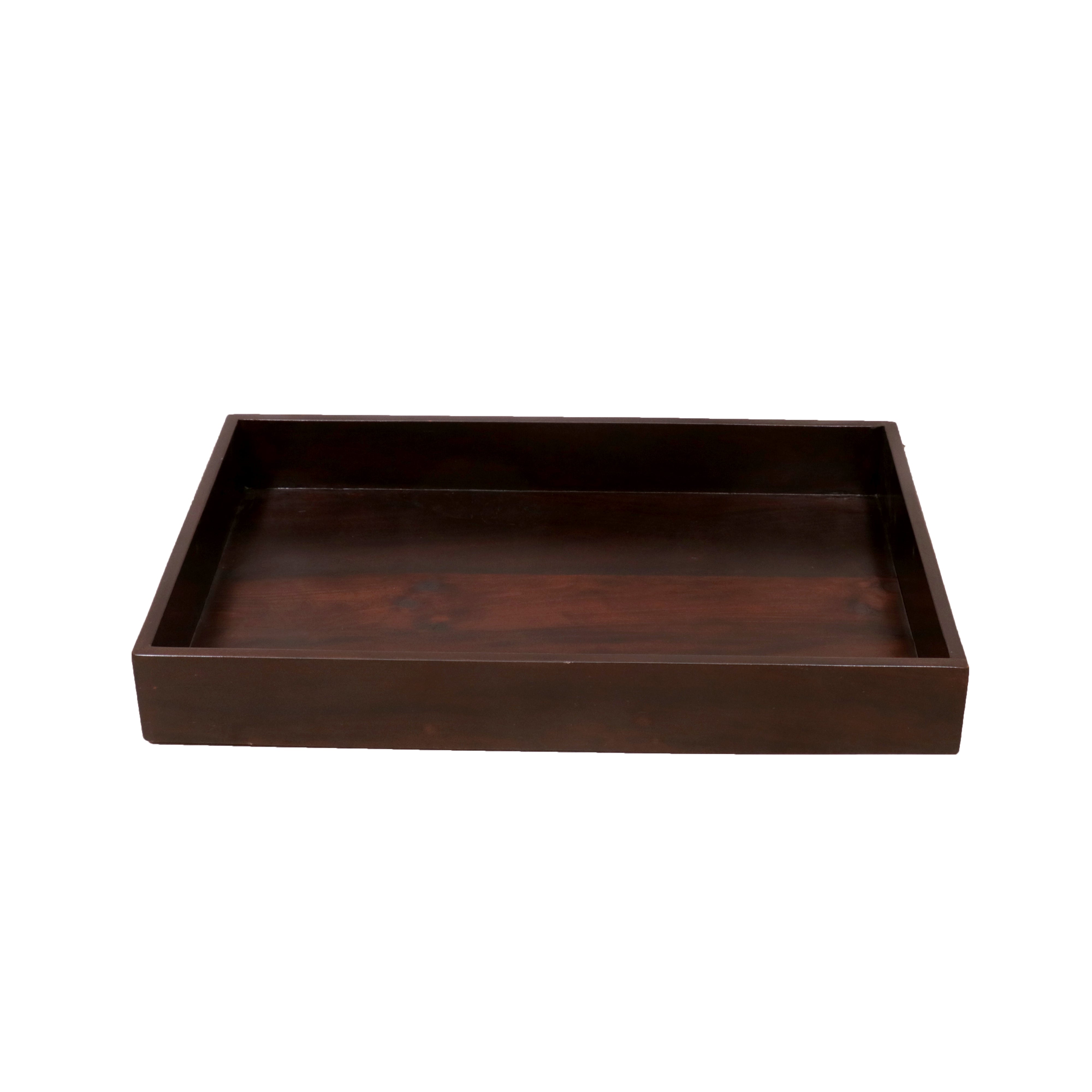 Sophisticated Rectangular Wooden Tray Tray
