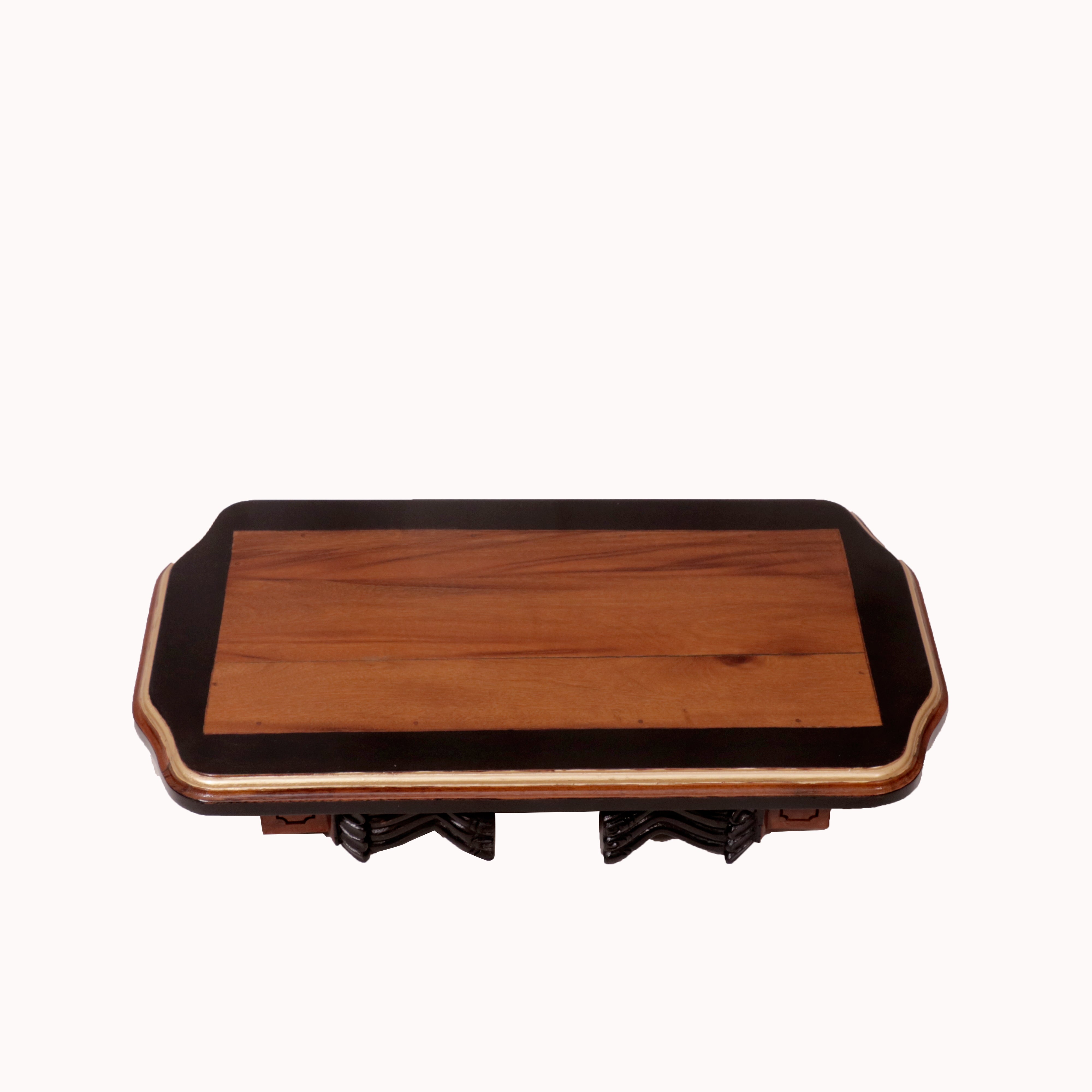 Classic Polygon Shaped Teak Wood Bajot Bajot