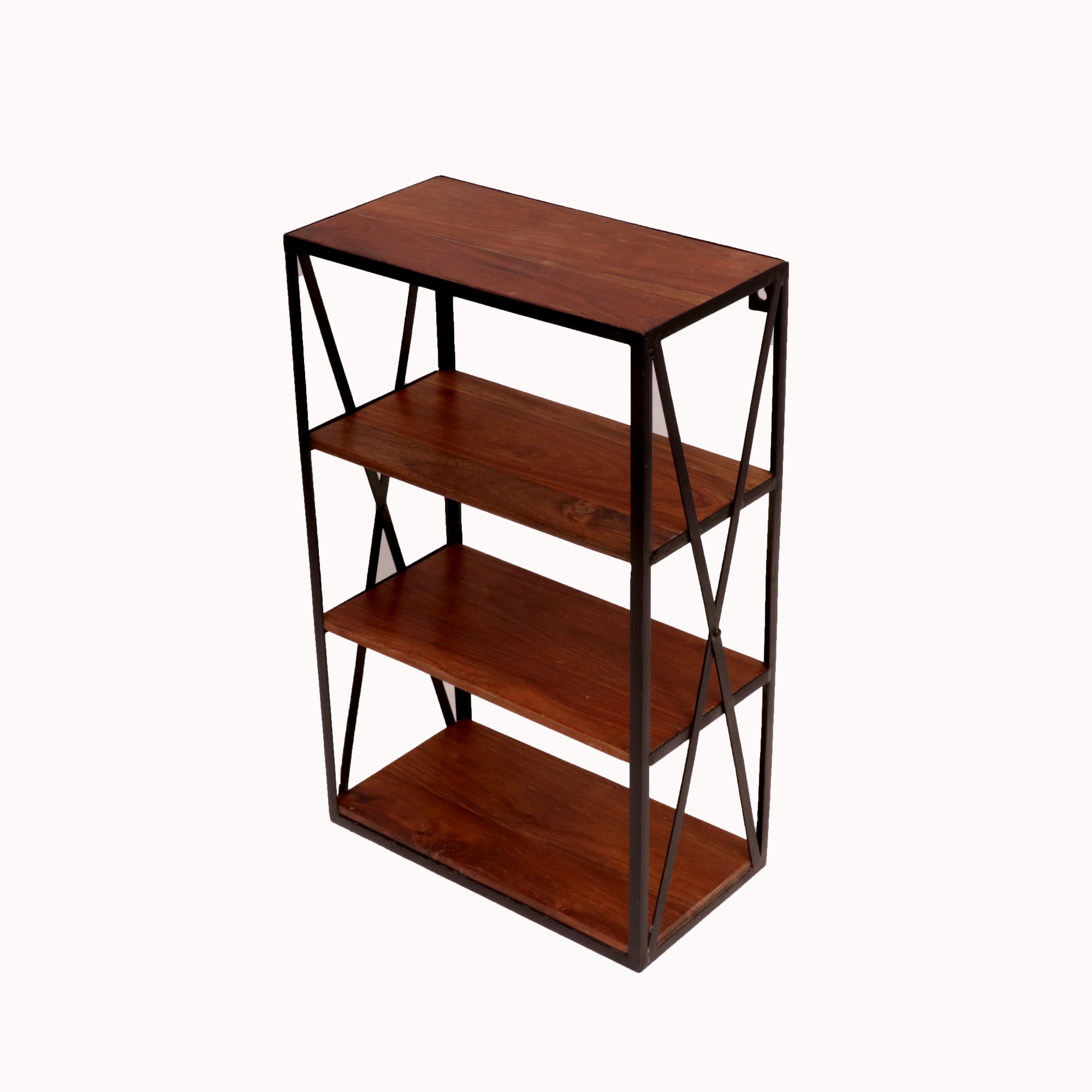 Sturdy Criss Cross Shelf Wall Rack