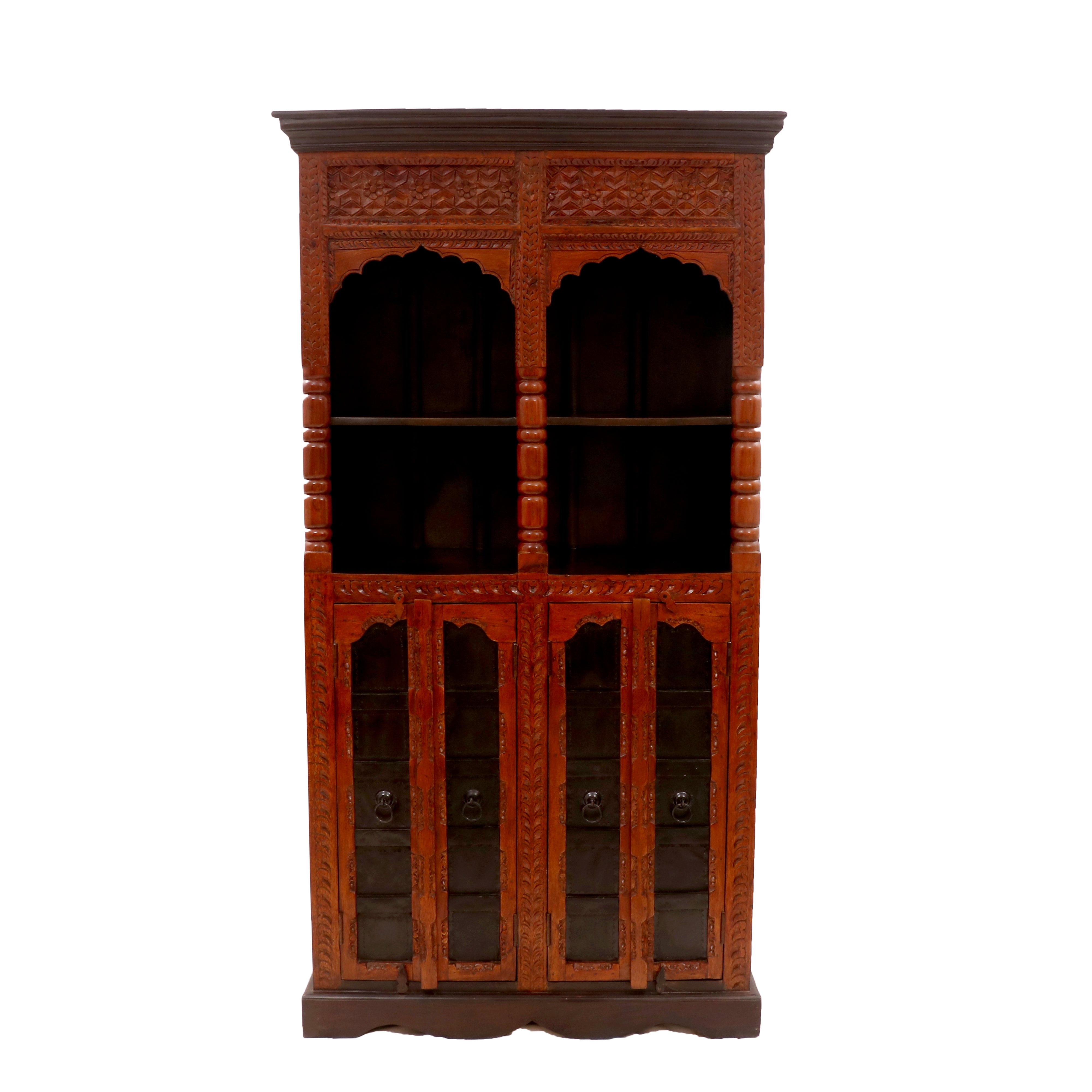 Exotic Carved Door Cabinet Cupboard