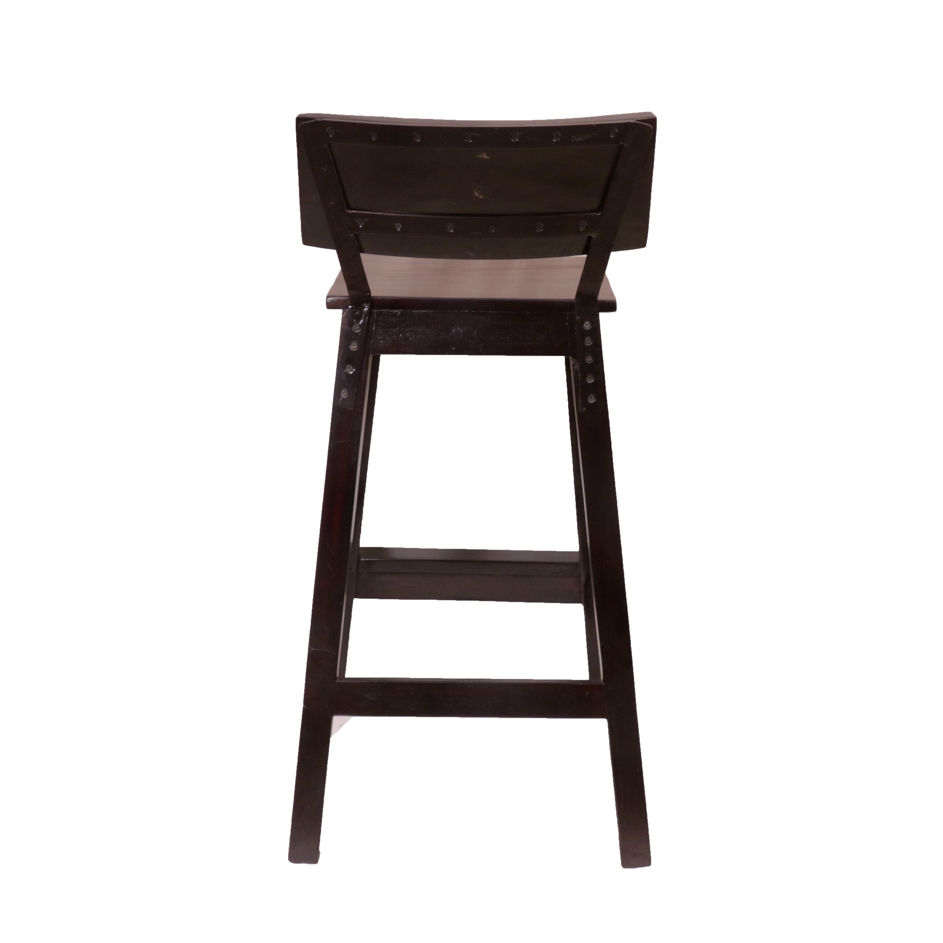Classic Black Long Heighted Handmade Wooden Bar Chair Bar Stool