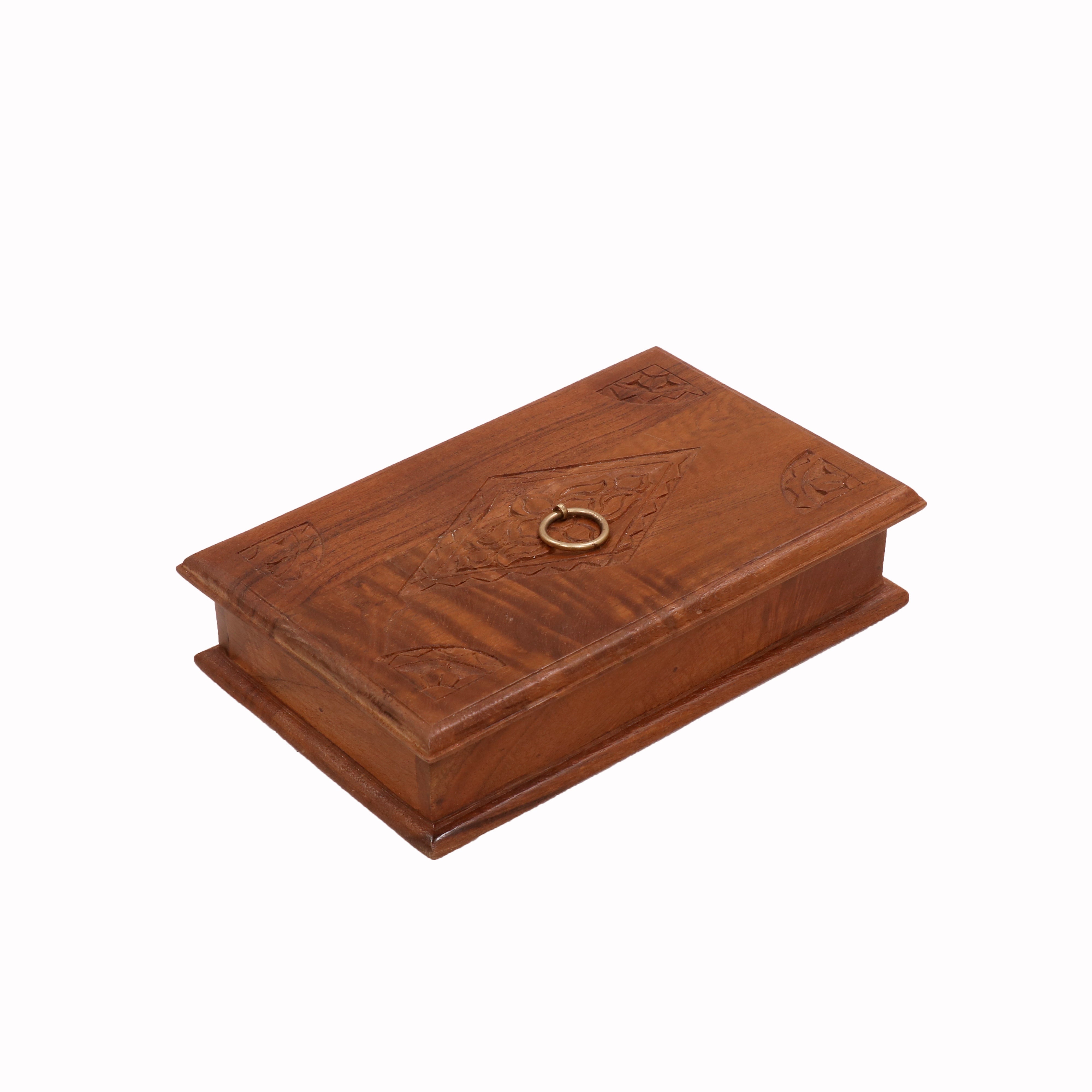 Diamond Engraved Wooden Box Wooden Box