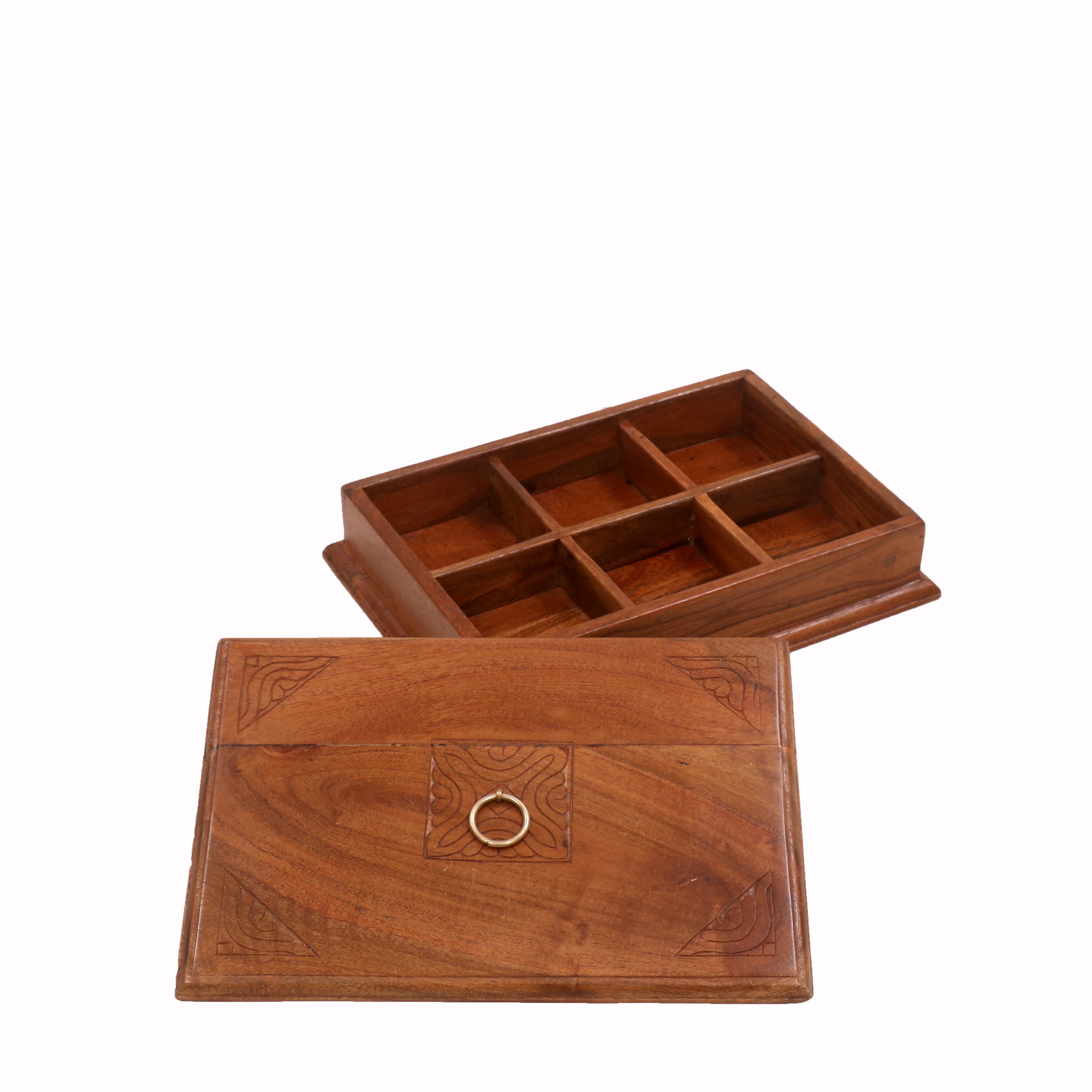 Swirled Pattern Wooden Box Wooden Box