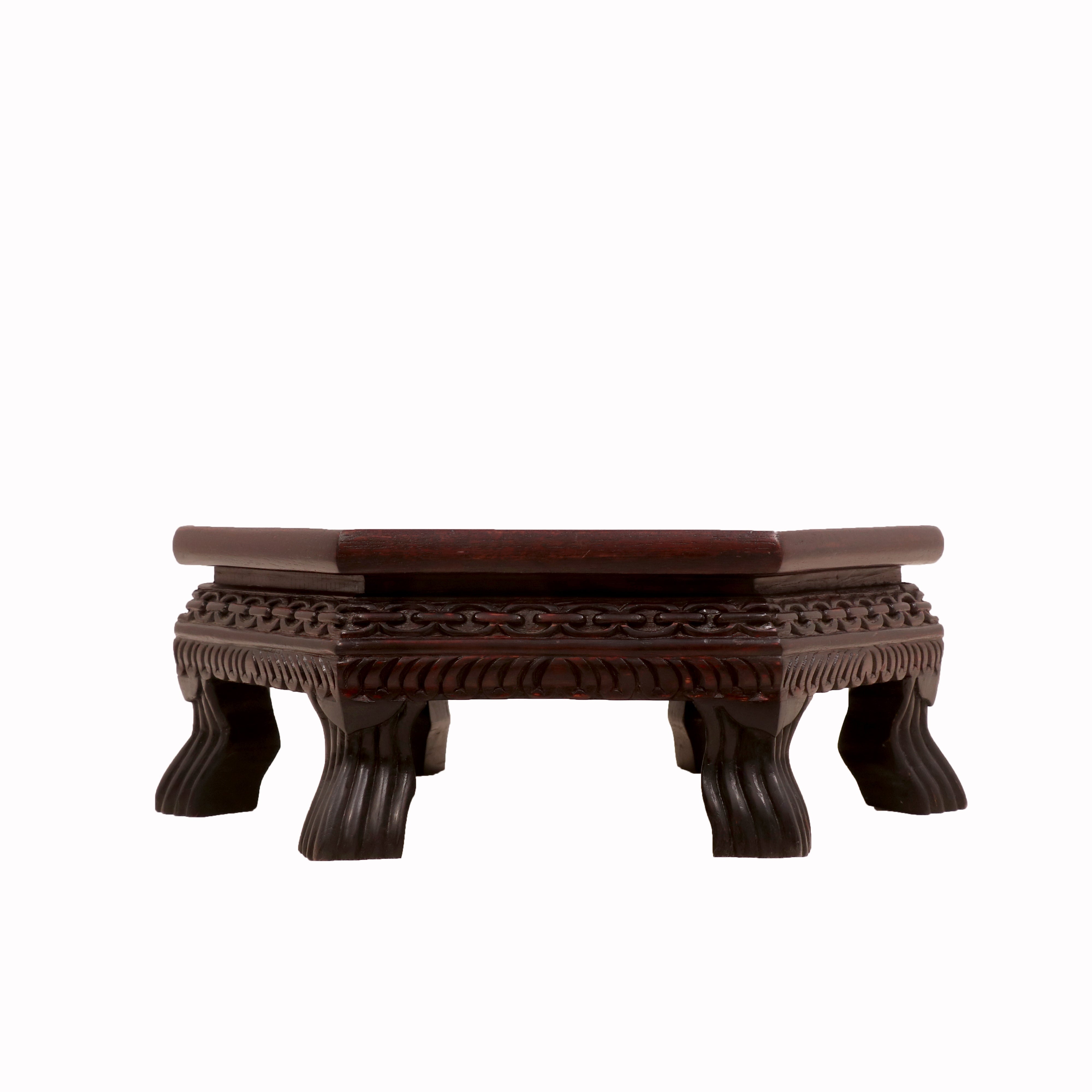 Chain Style Mahogany Dark Style Teak Wood Bajot Bajot