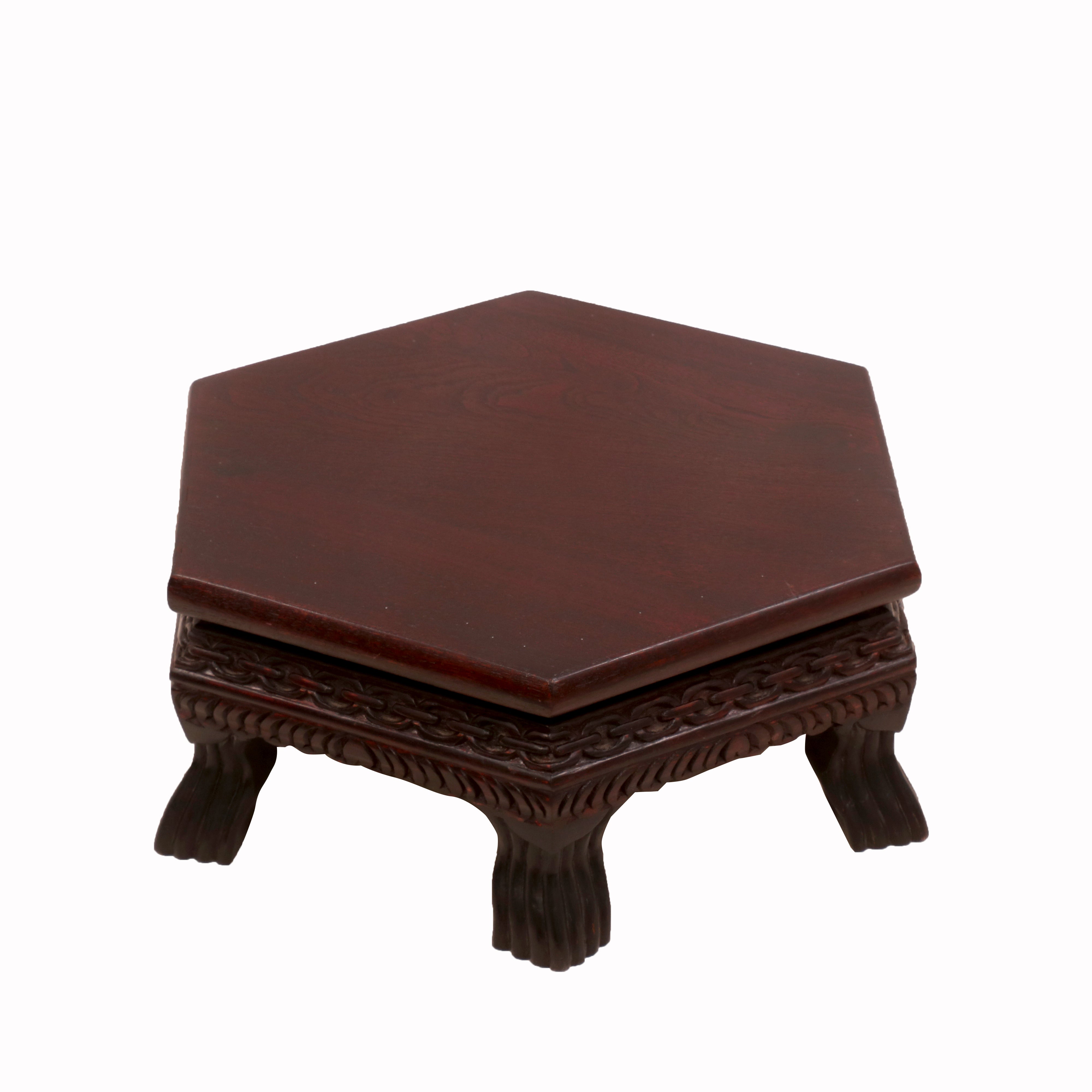 Chain Style Mahogany Dark Style Teak Wood Bajot Bajot