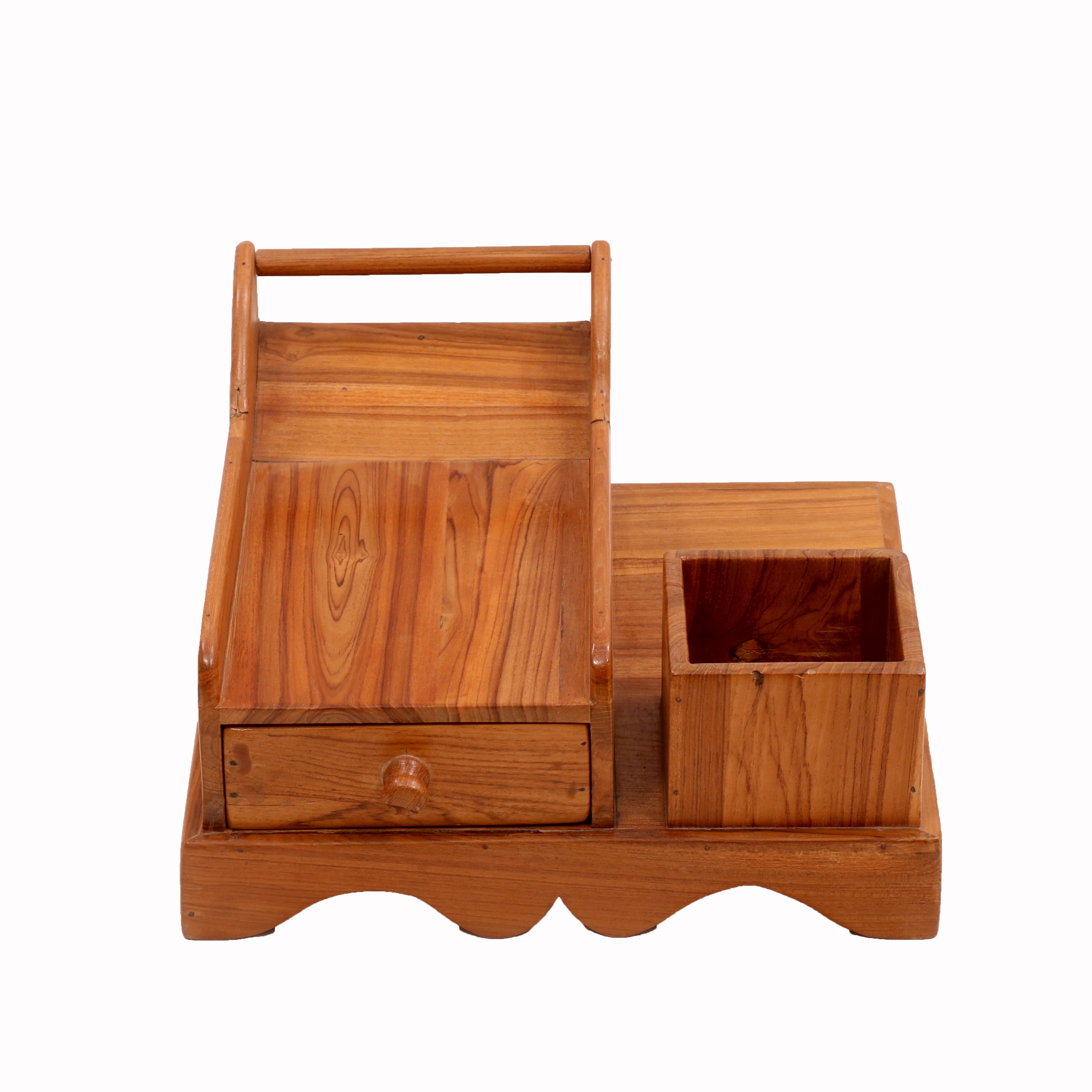 Classic Cultured Handmade Wooden Desk Organizer Desk Organizer