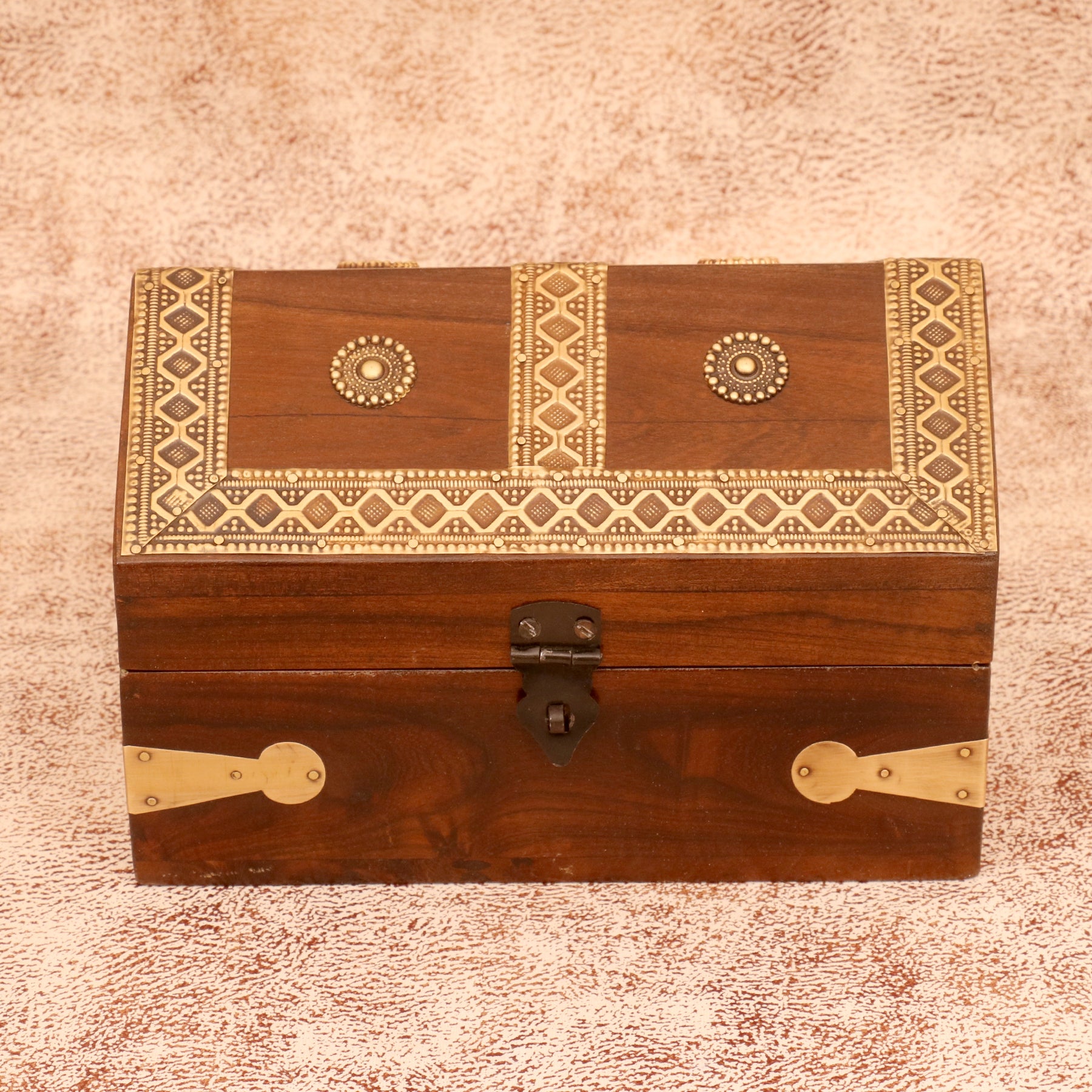 Wooden Rustic Hut Shaped Boxes Medium (9 x 6.5 x 5.5 Inch) Wooden Box