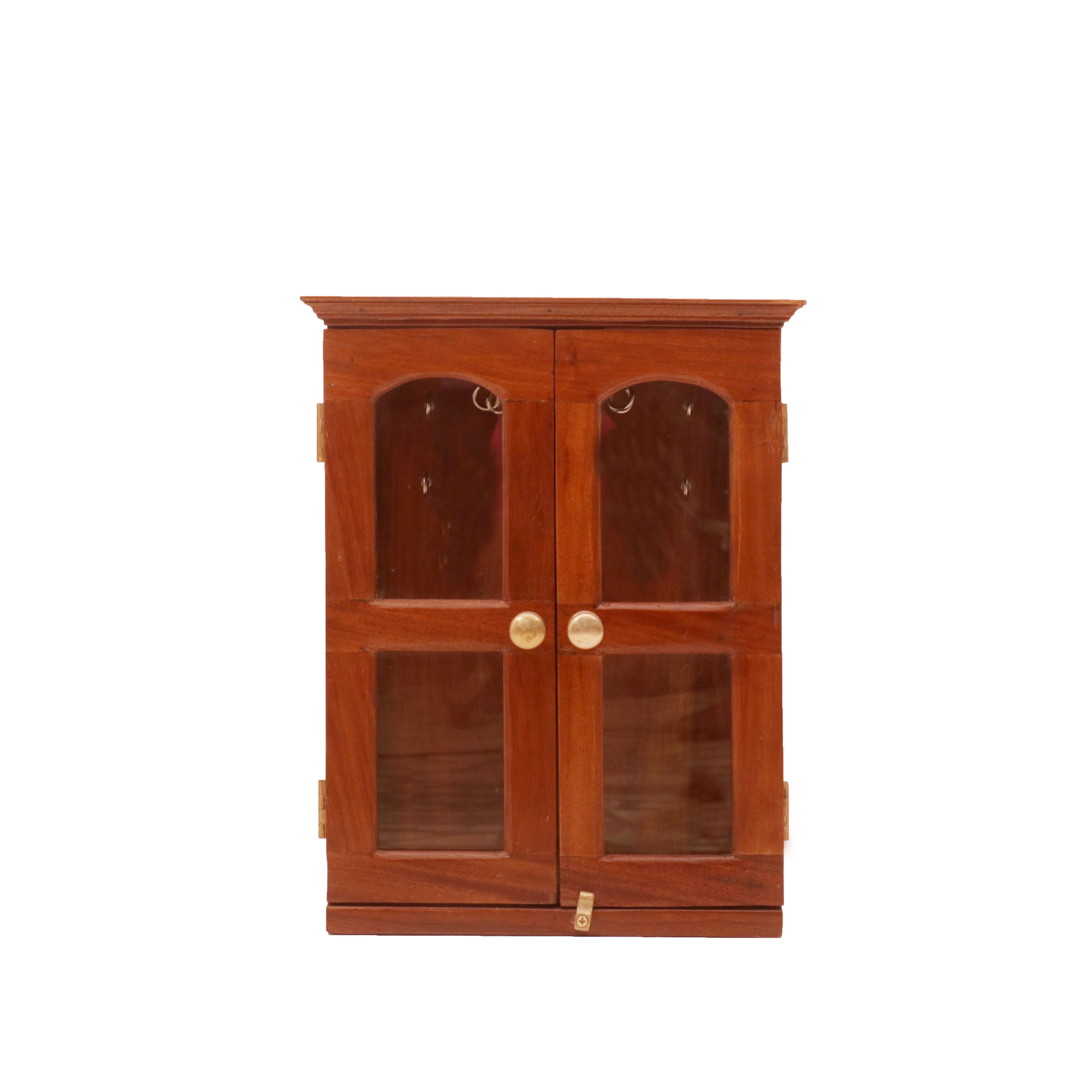 Wooden Keyholder Cabinet Natural Tone Key Holder