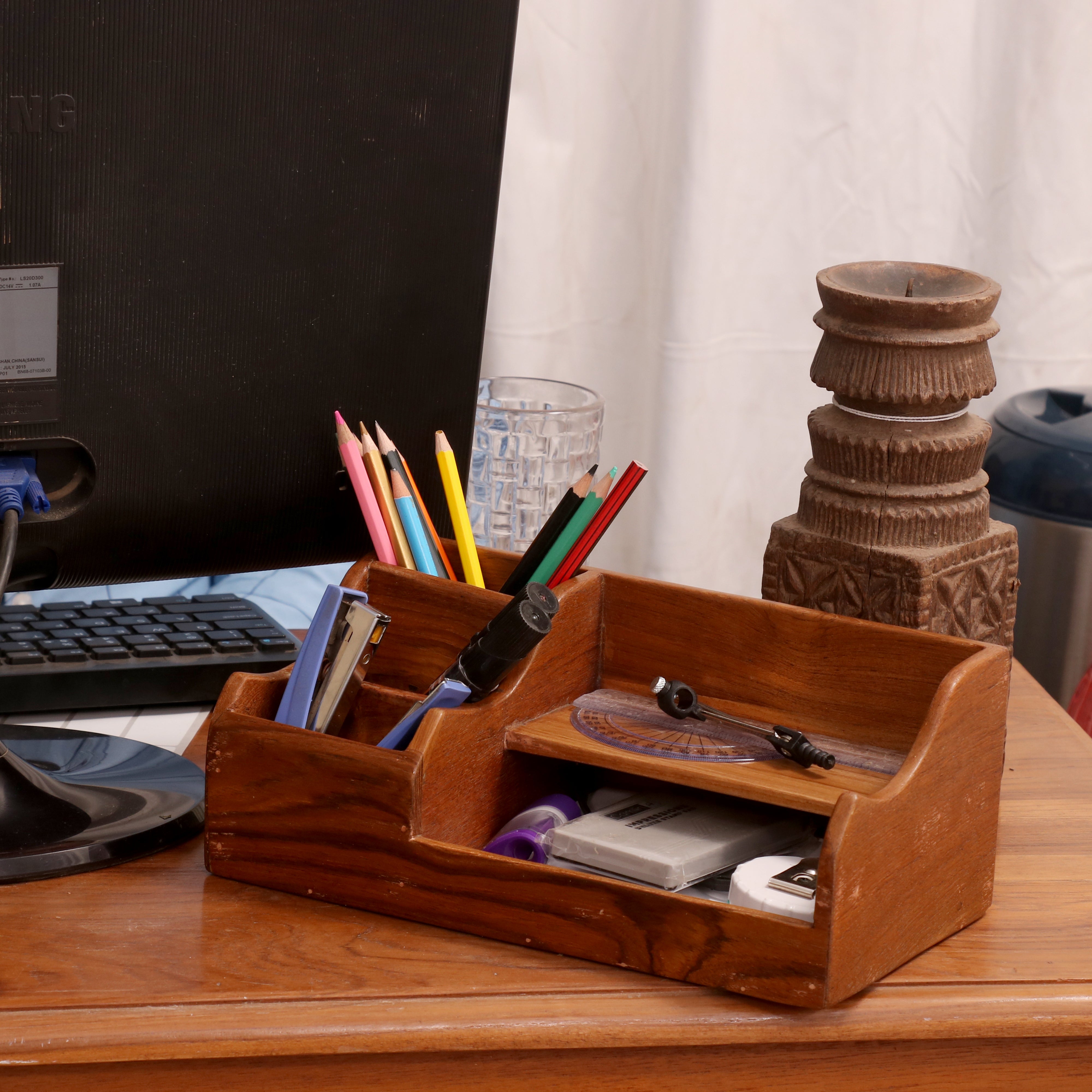 5-Section Pen/Pencil Holder Desk Organizer