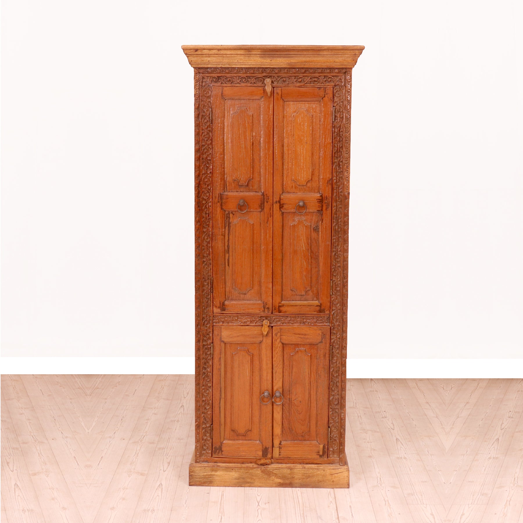 Antiquated Four Door Cupboard Wardrobe