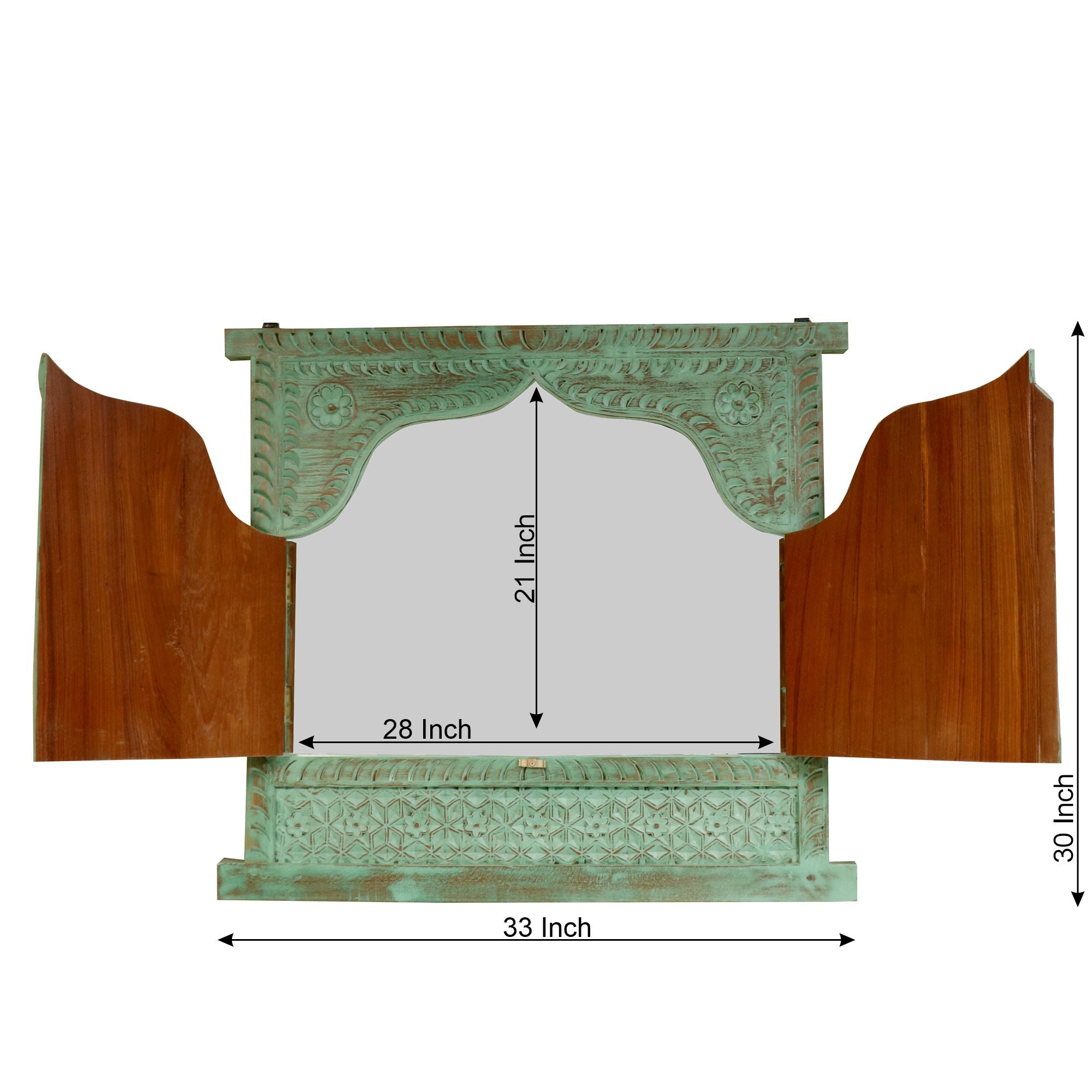 Rajwadi Carved Mirror Mirror