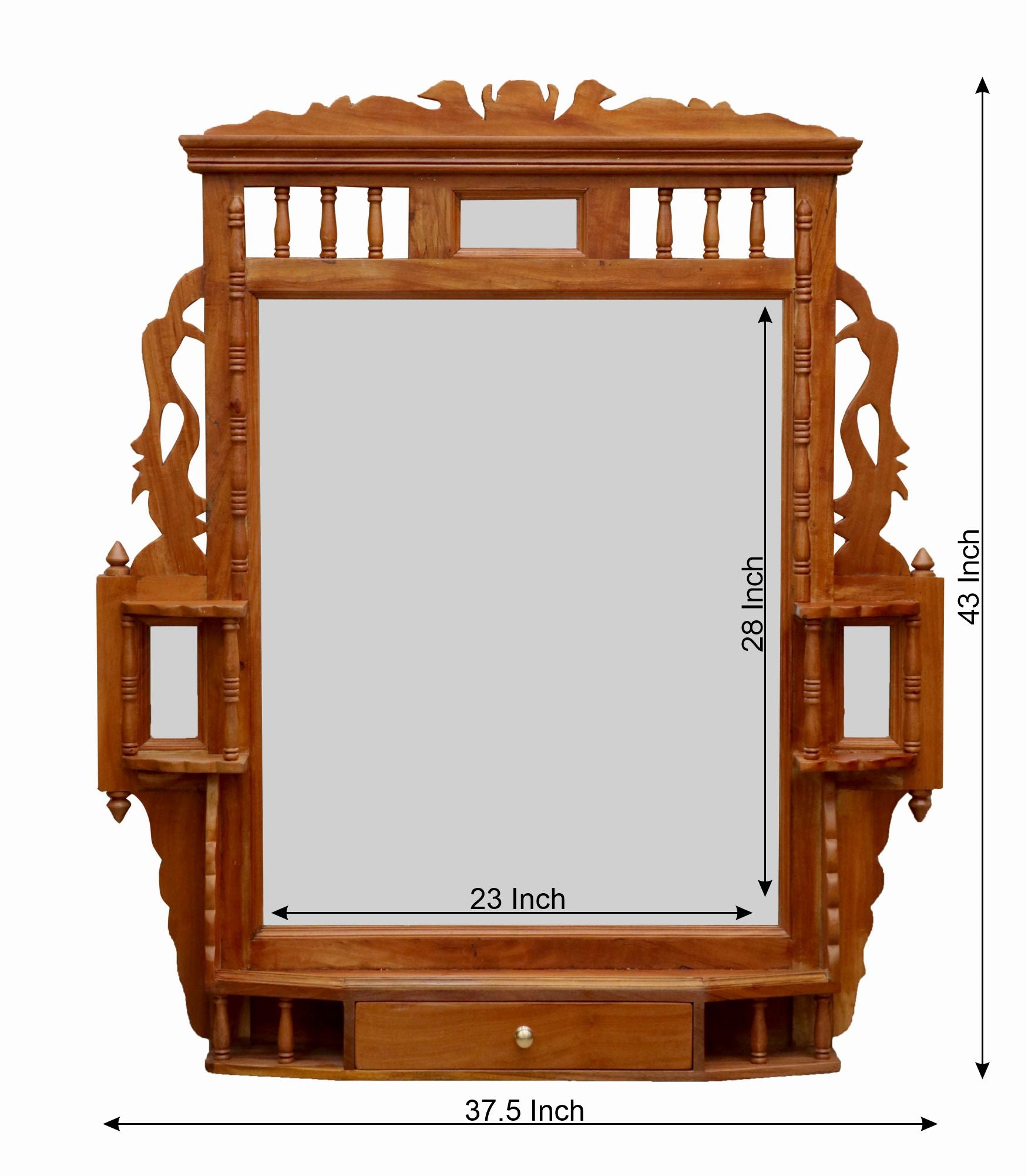 Mur-de-couverture Wooden Mirror Mirror
