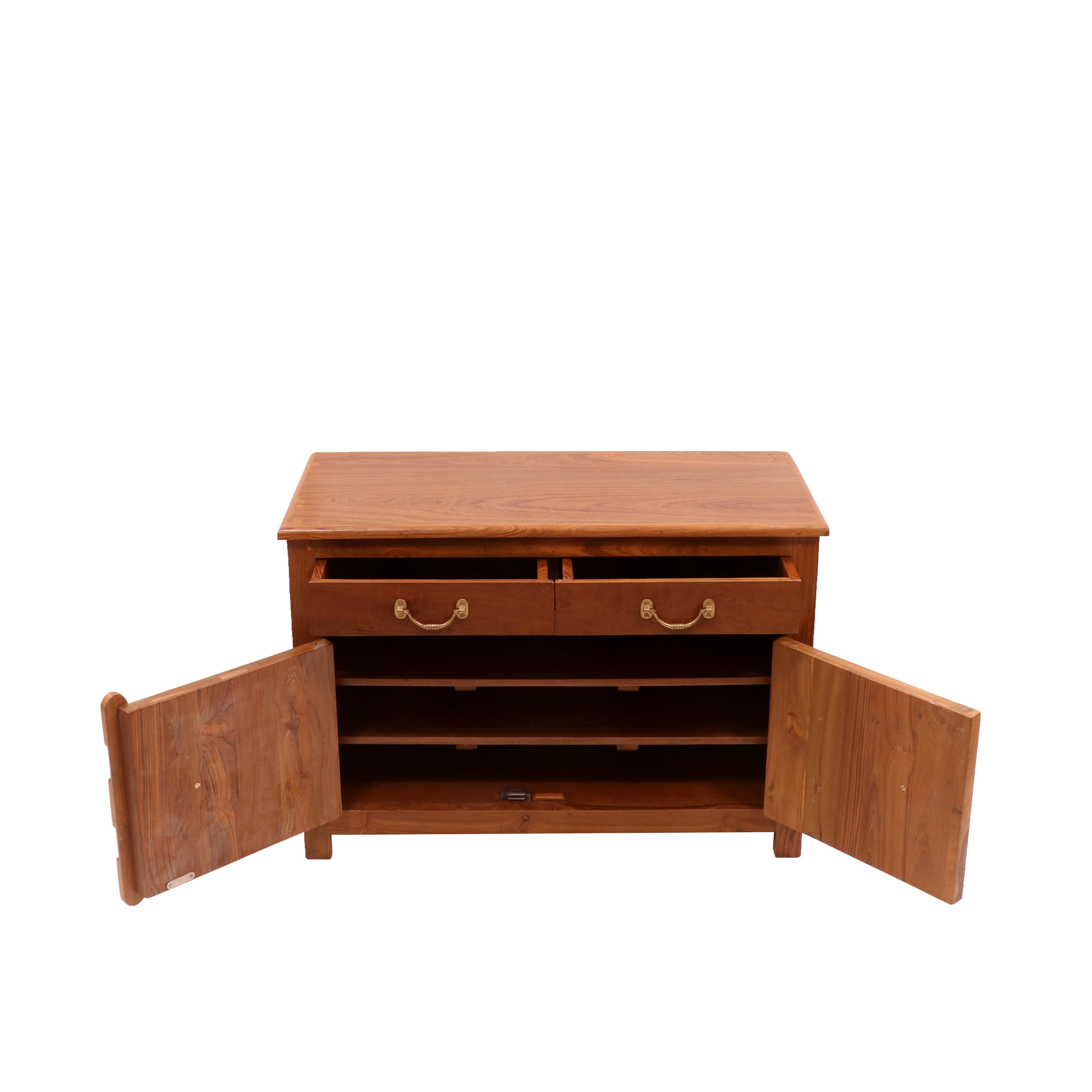 Brass work Carved Cupboard (34 x 16 x 24 Inch) Cupboard