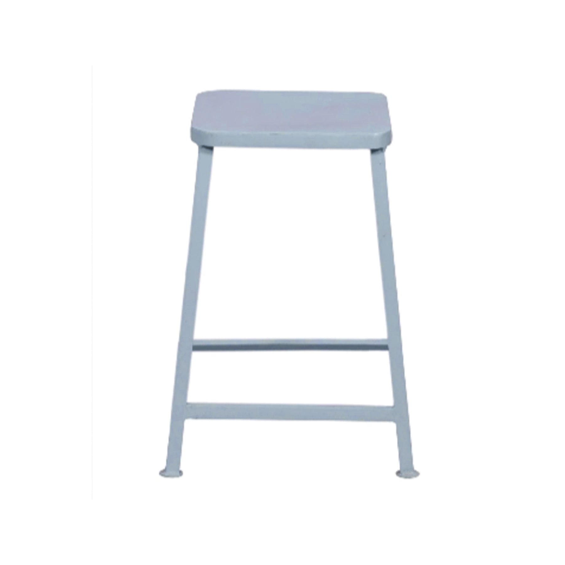 Charming White Iron Stool Stool