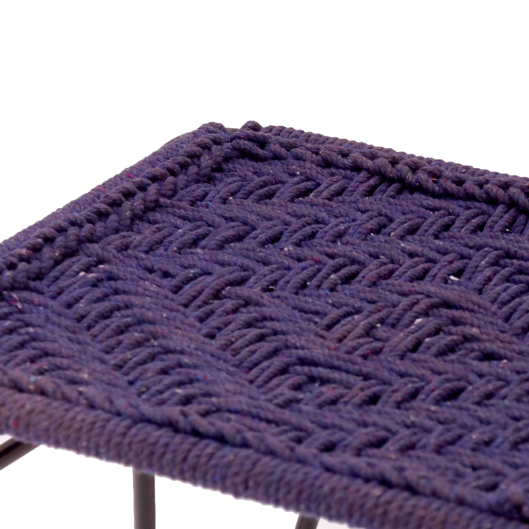 Iron and Purple Stool Stool