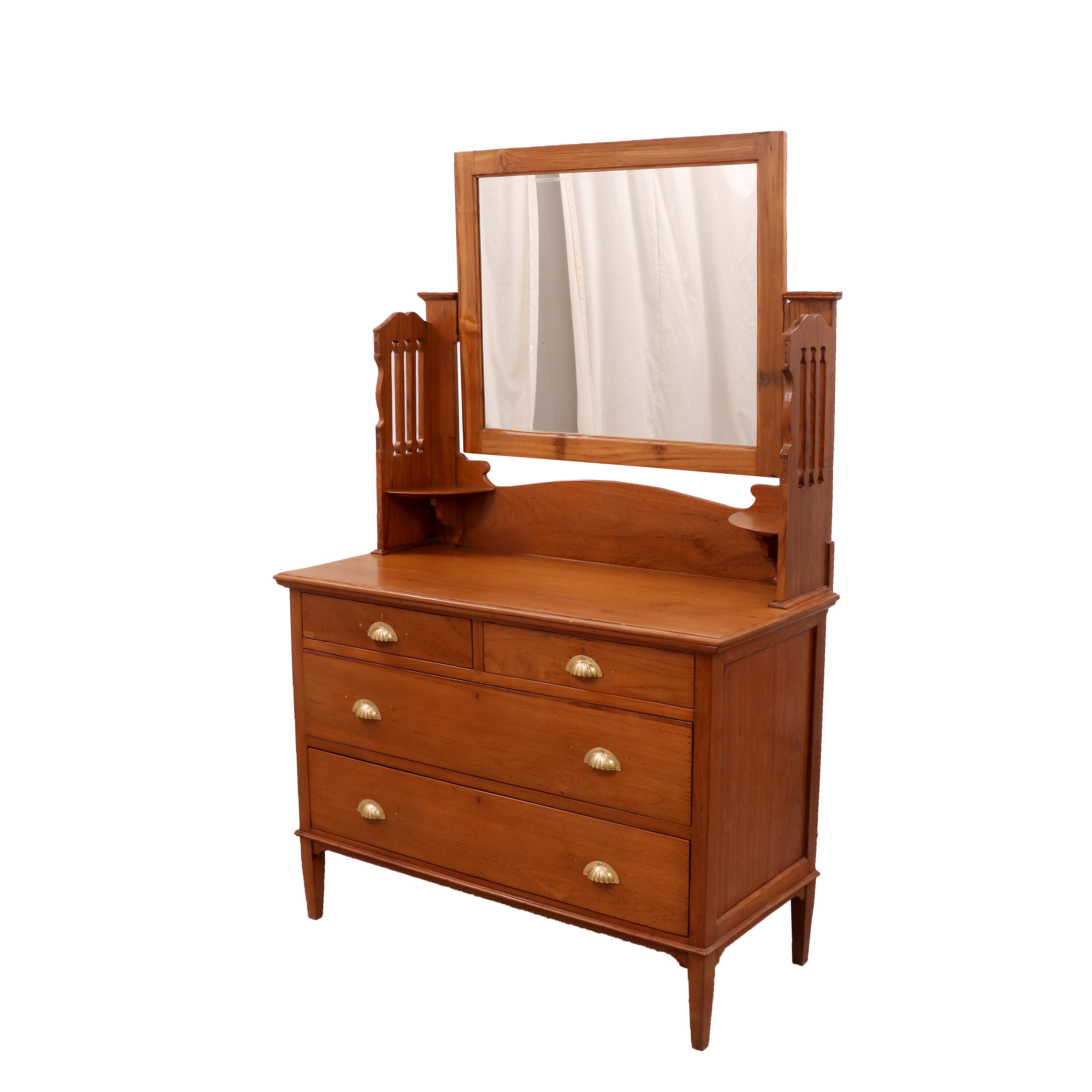 Solid Wood mirror Dresser Dressing Table