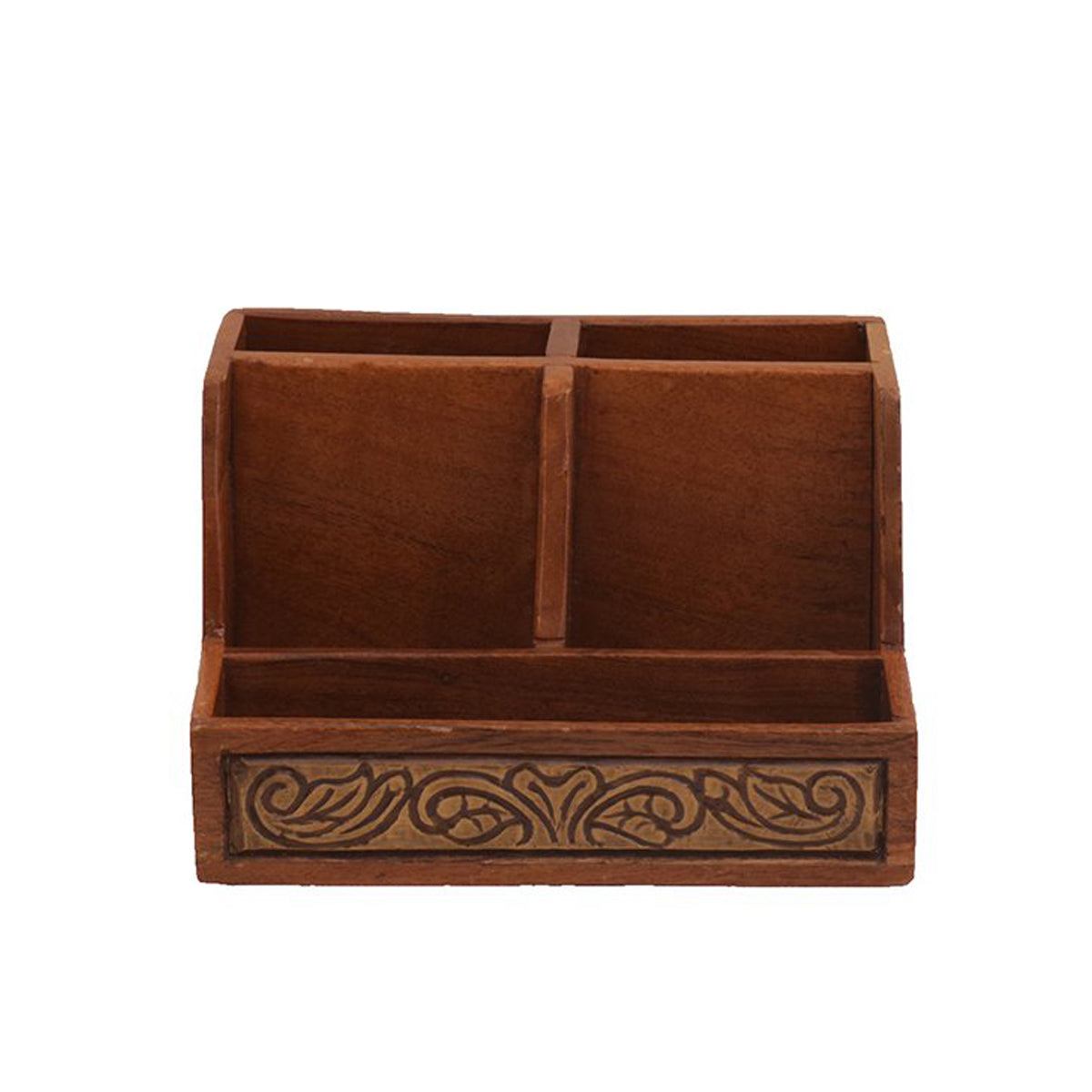 Handcrafted 5-Compartment Desk Organizer Desk Organizer