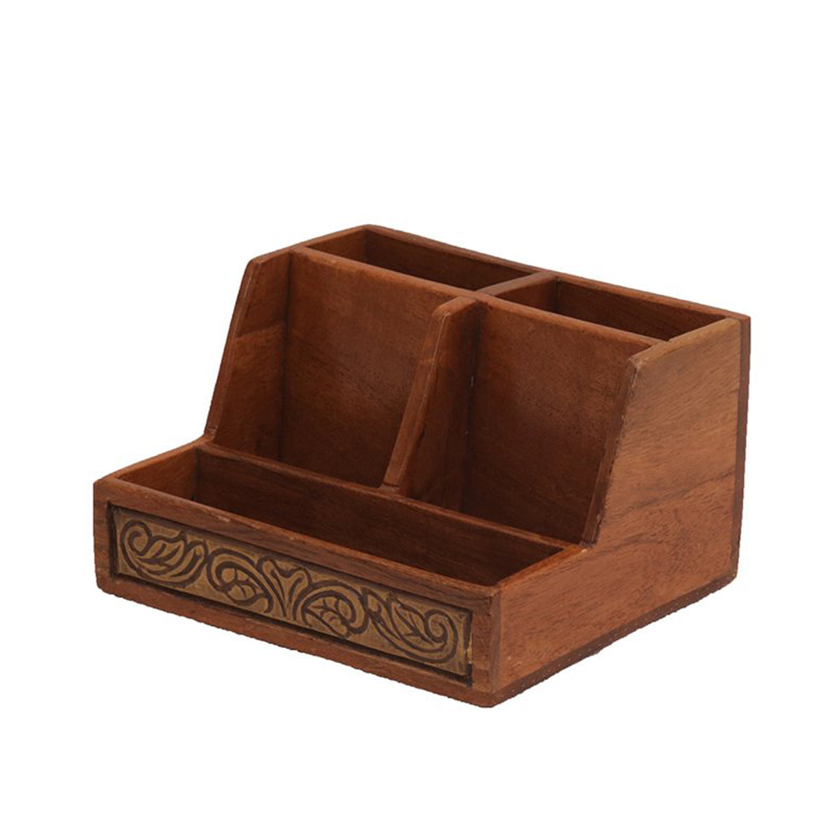 Handcrafted 5-Compartment Desk Organizer Desk Organizer