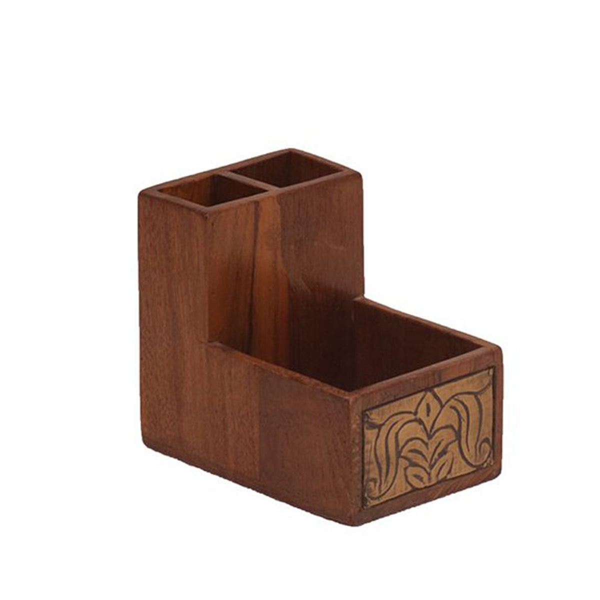 Classic Old Farmhouse Style Small Wooden Desk Organizer Desk Organizer