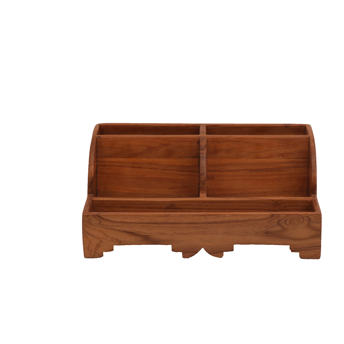 Handcrafted 5-Slot Pen Holder Desk Organizer