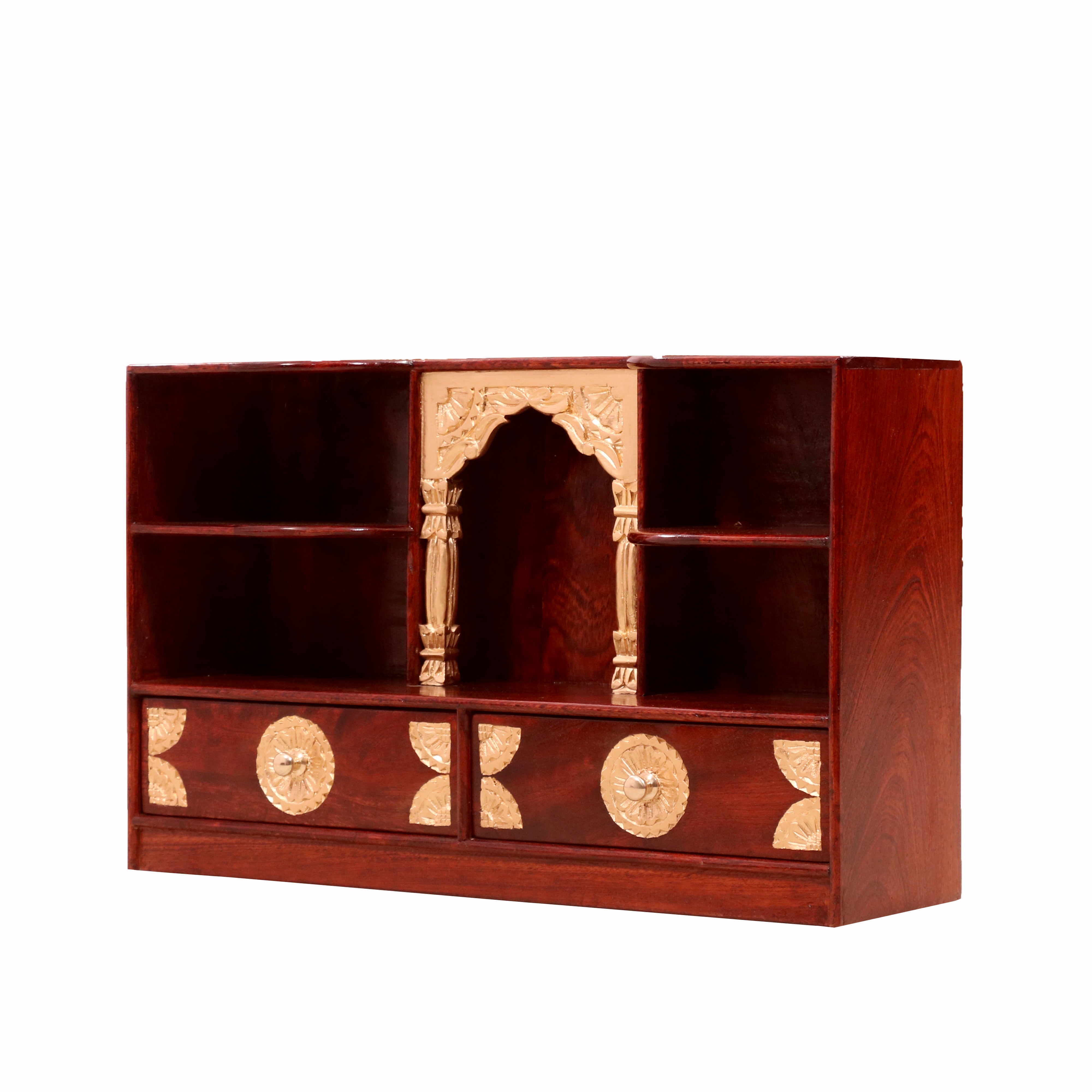 Wooden Wall Mounted Temple Wall Cabinet