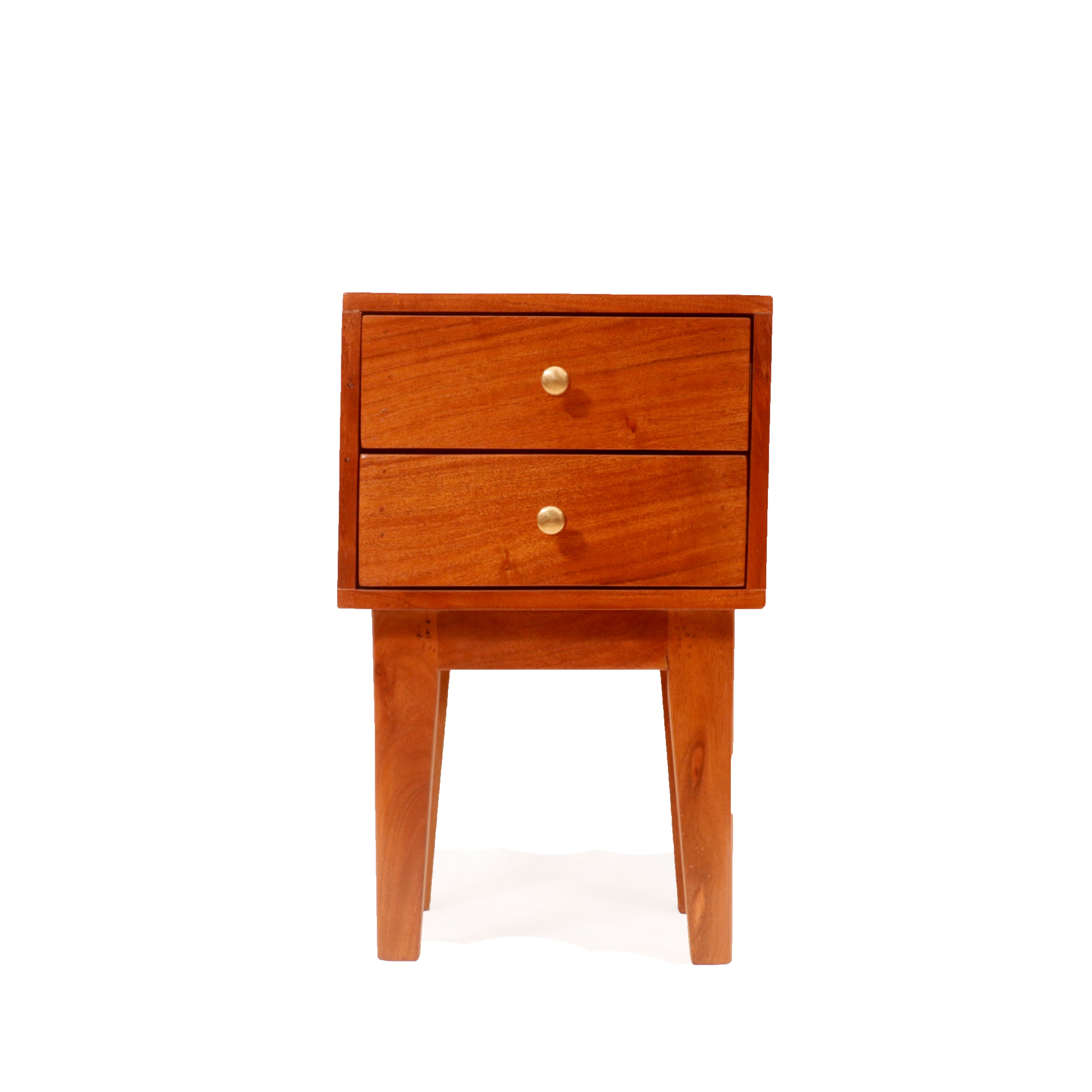 Natural Polished Night Stand Bedside